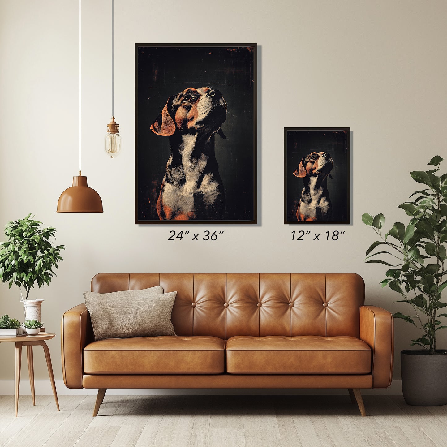 Vintage Dog Wall Art Print - 1920's Italian Poster Style