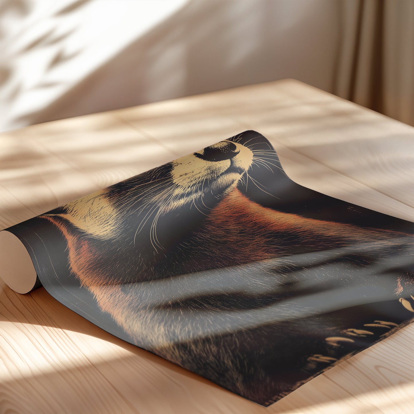Vintage Ferret Wall Art Print - 1920's Italian Poster Style
