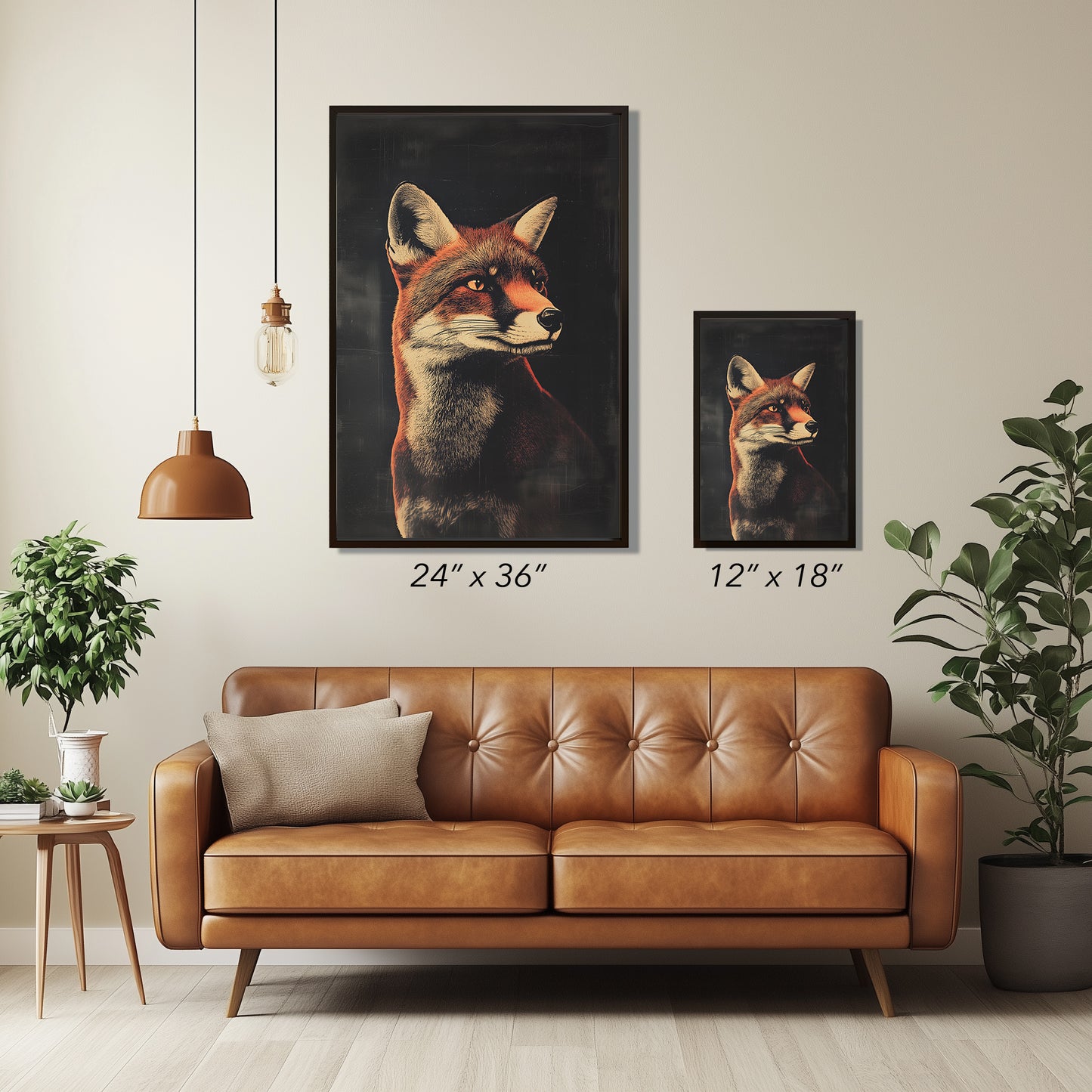 Vintage Fox Wall Art Print - 1920's Italian Poster Style