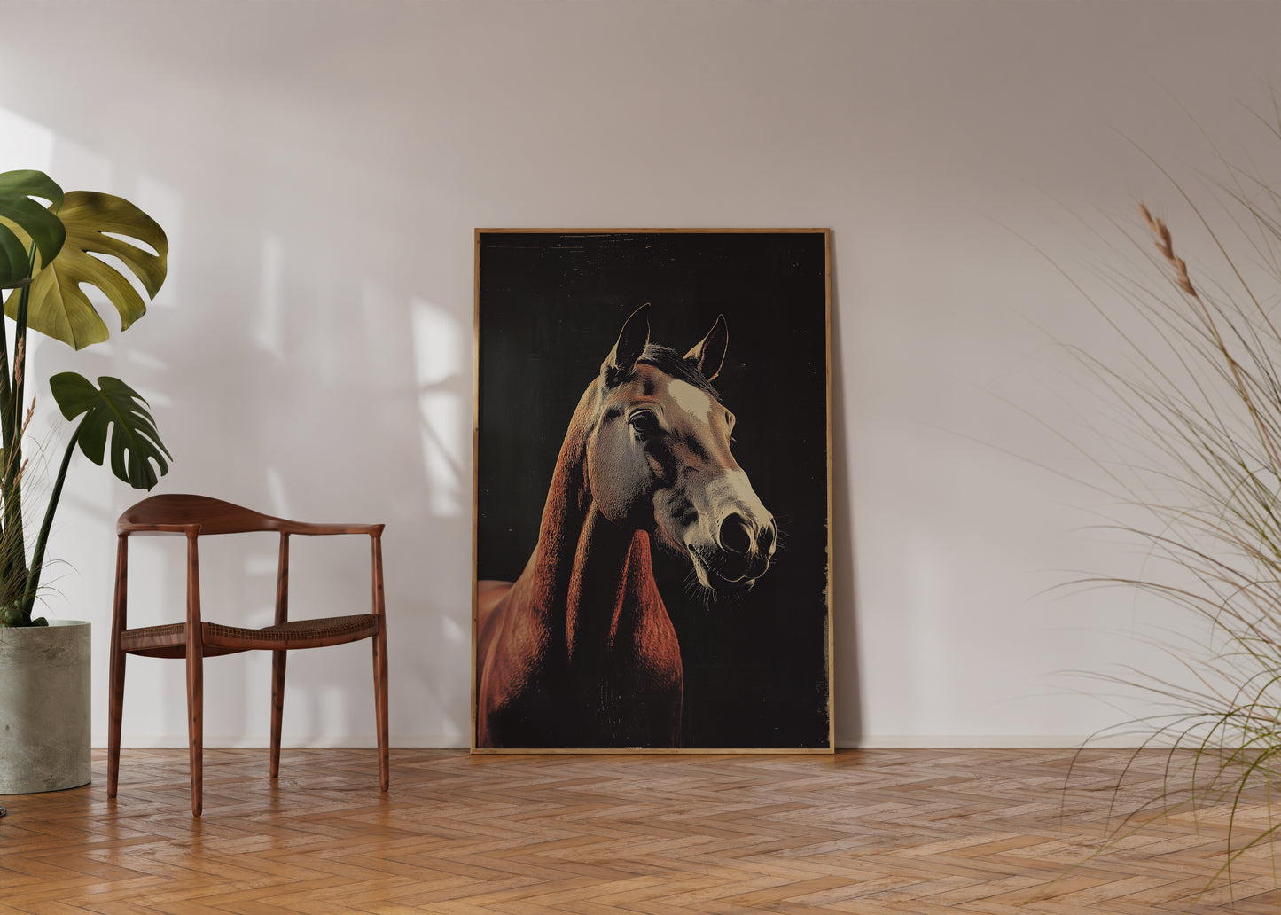 Vintage Horse Wall Art Print - 1920's Italian Poster Style