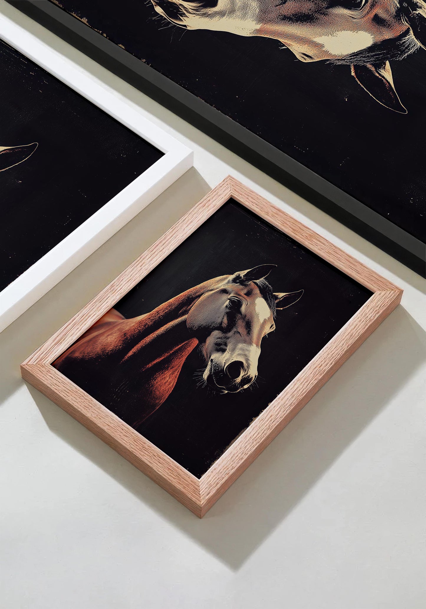 Vintage Horse Wall Art Print - 1920's Italian Poster Style