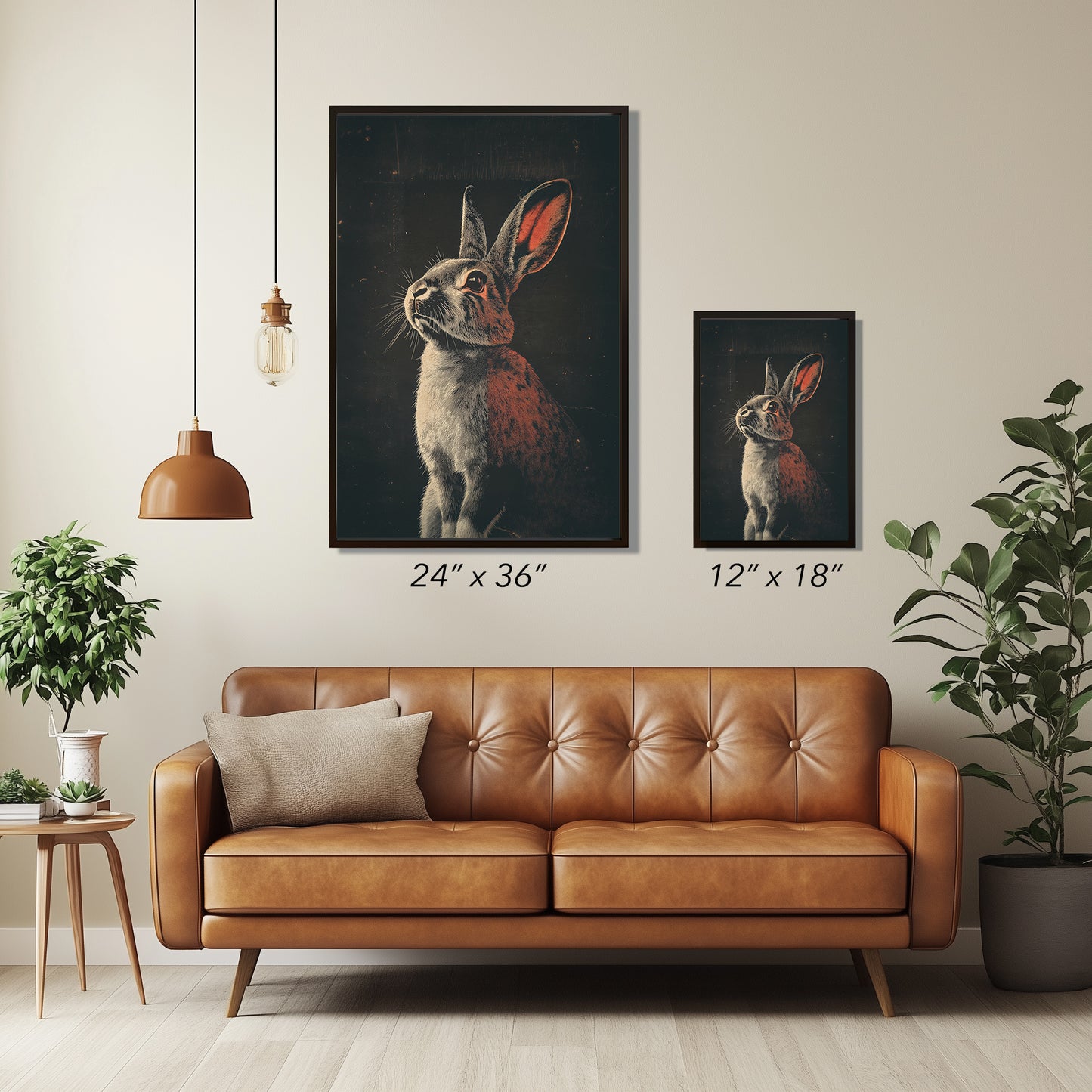 Vintage Rabit Wall Art Print - 1920's Italian Poster Style