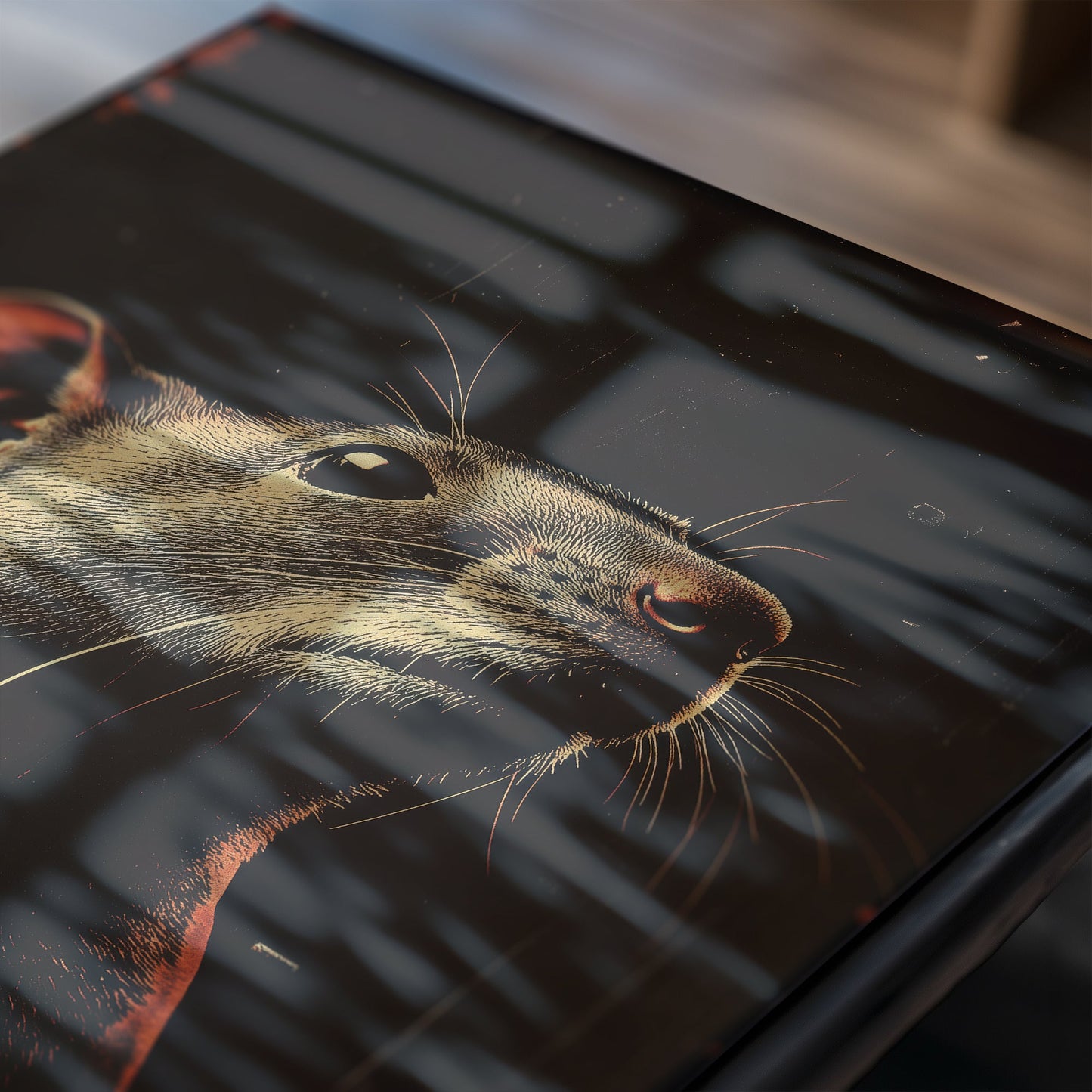 Vintage Rat Wall Art Print - 1920's Italian Poster Style