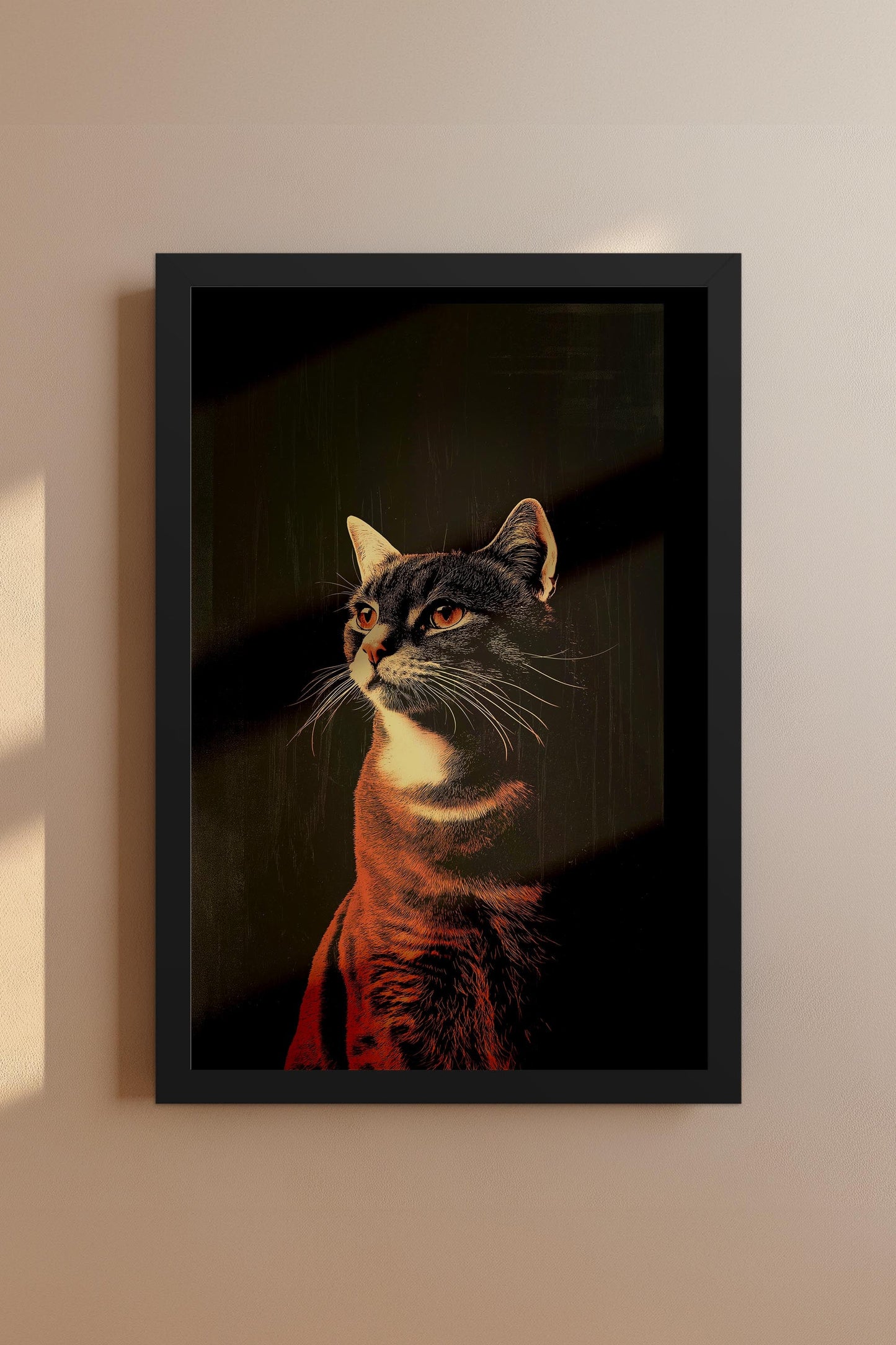Vintage Cat Wall Art Print - 1920's Italian Poster Style