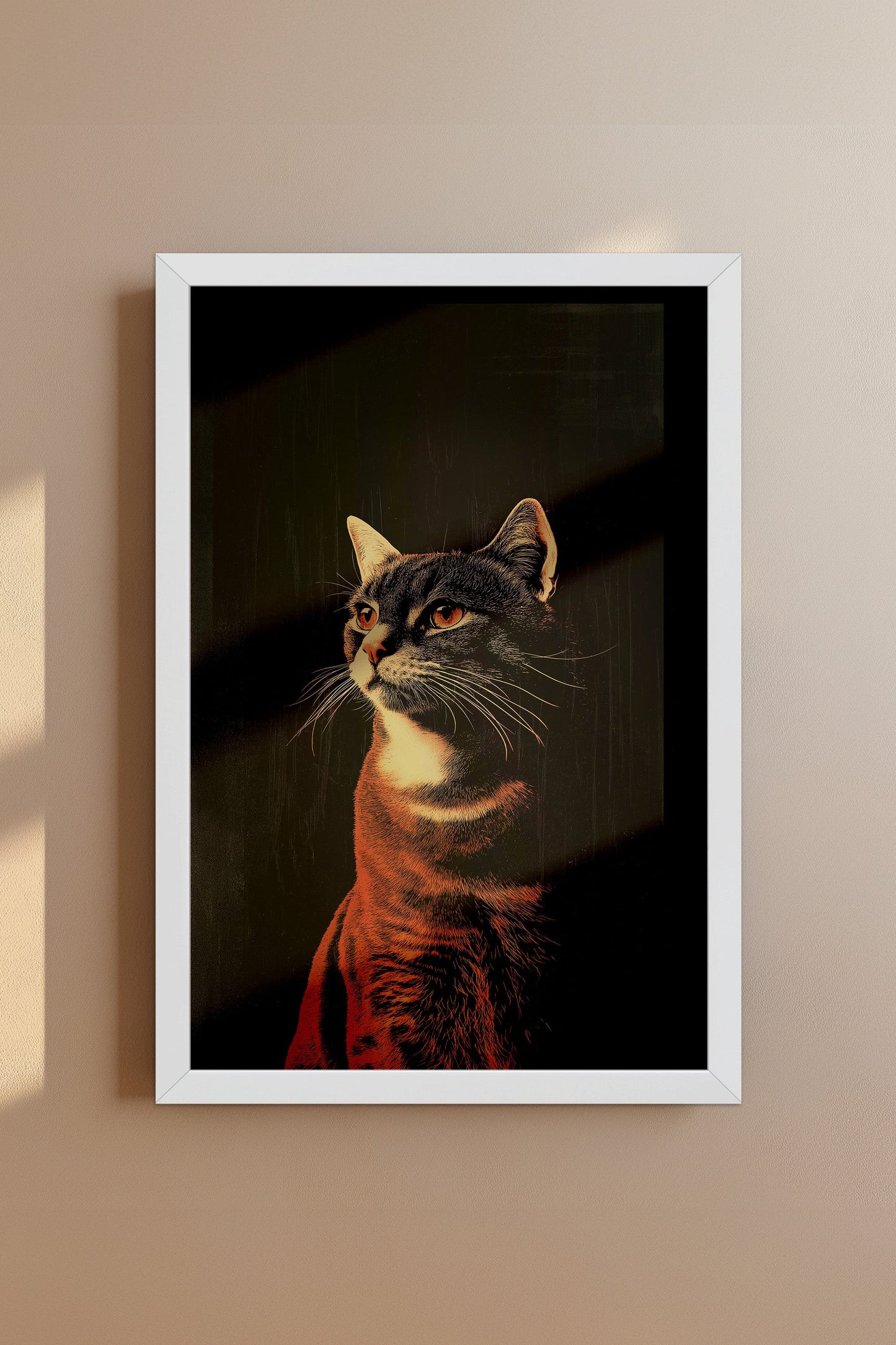 Vintage Cat Wall Art Print - 1920's Italian Poster Style