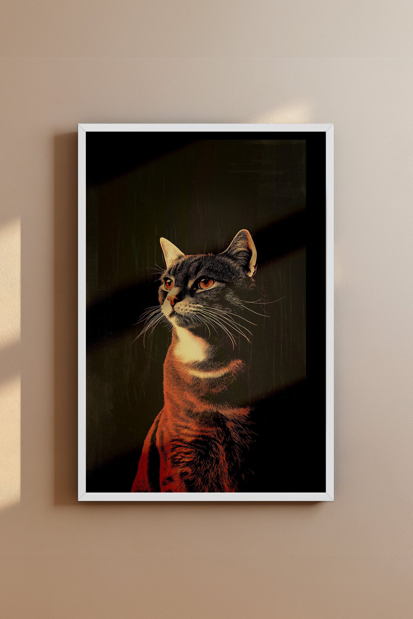Vintage Cat Wall Art Print - 1920's Italian Poster Style