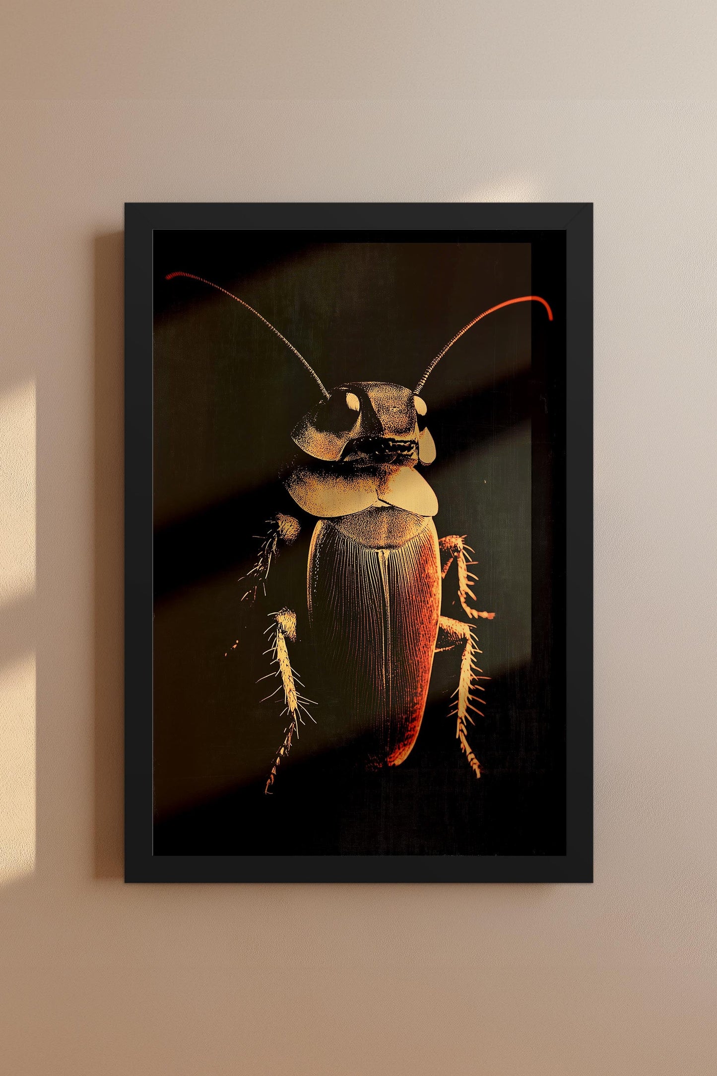 Vintage Cockroach Wall Art Print - 1920's Italian Poster Style