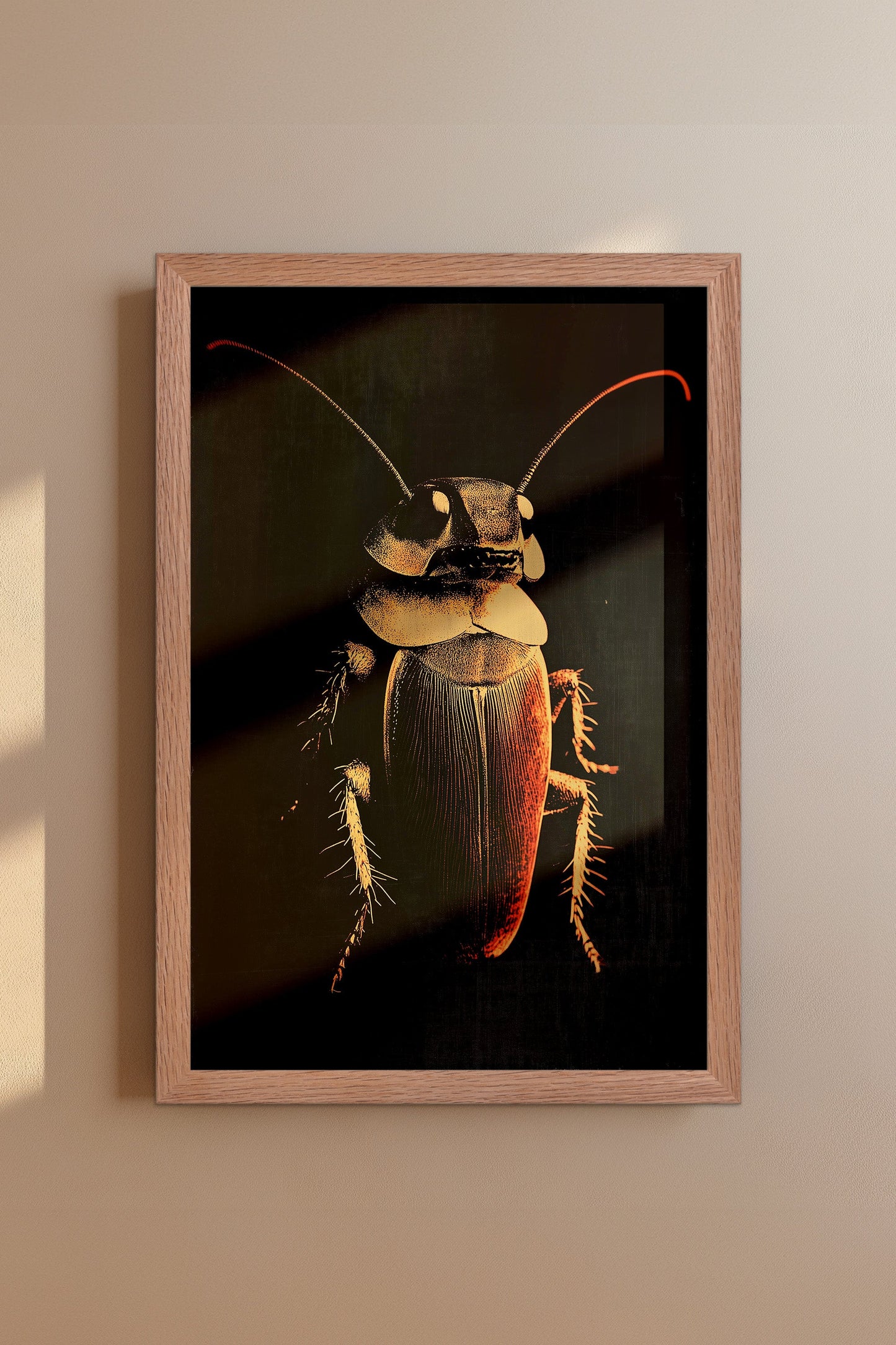 Vintage Cockroach Wall Art Print - 1920's Italian Poster Style