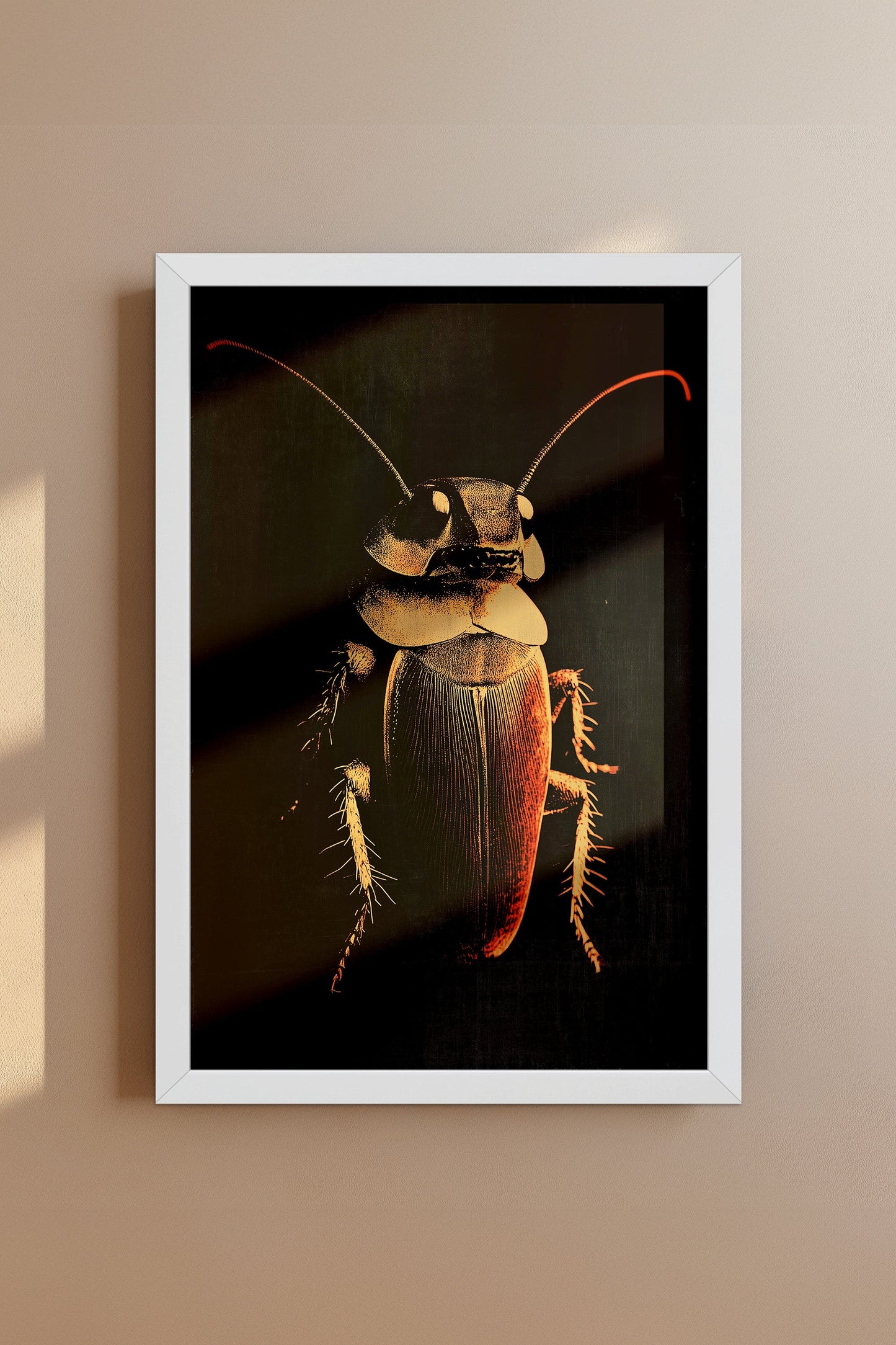 Vintage Cockroach Wall Art Print - 1920's Italian Poster Style