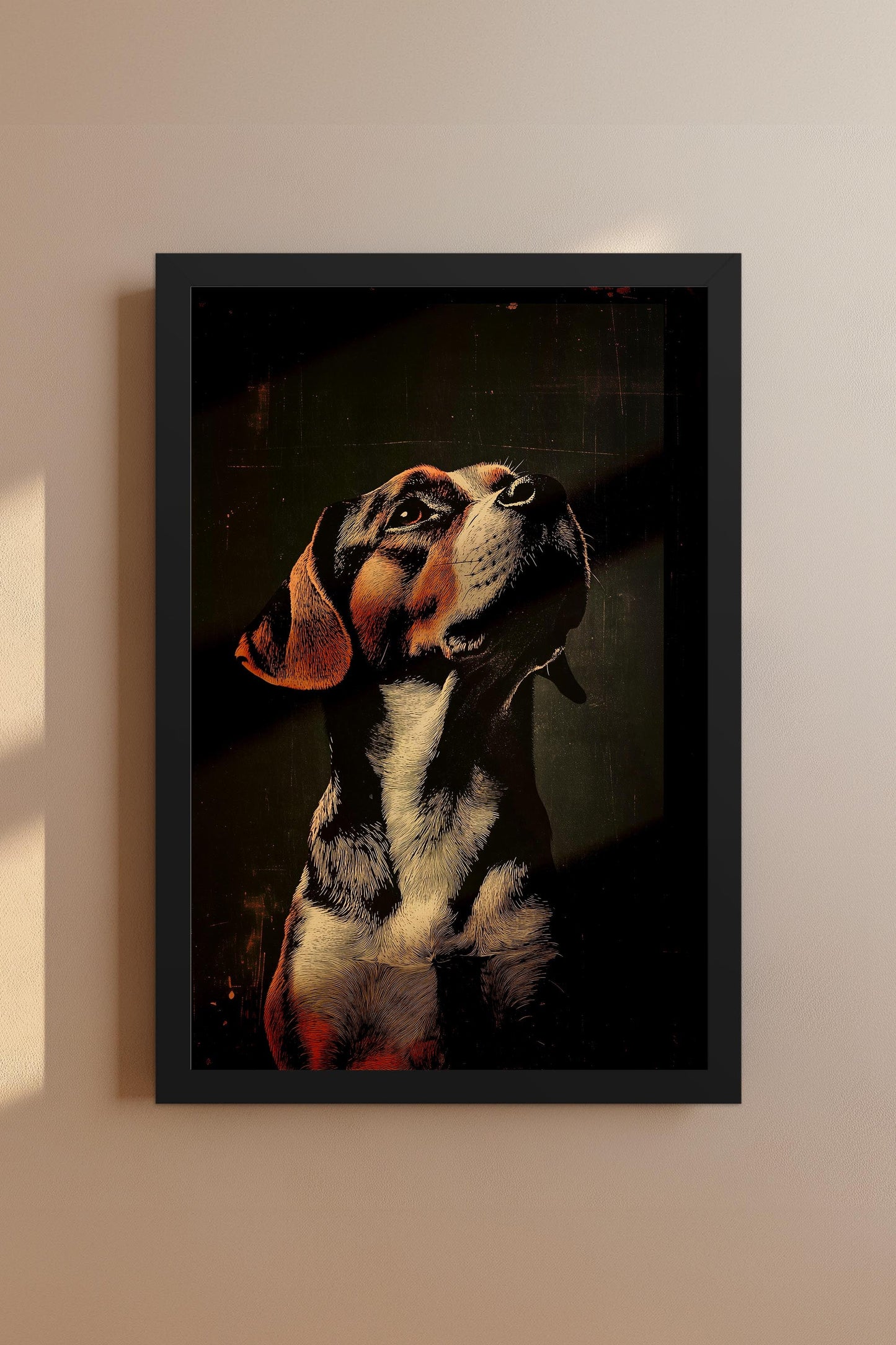 Vintage Dog Wall Art Print - 1920's Italian Poster Style