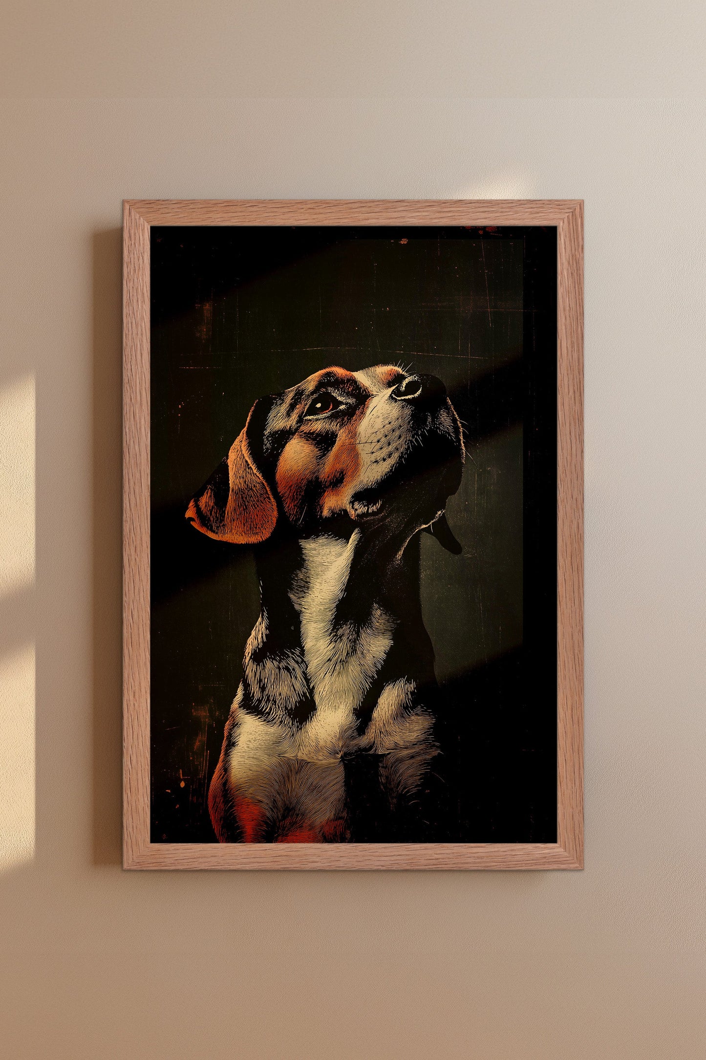 Vintage Dog Wall Art Print - 1920's Italian Poster Style