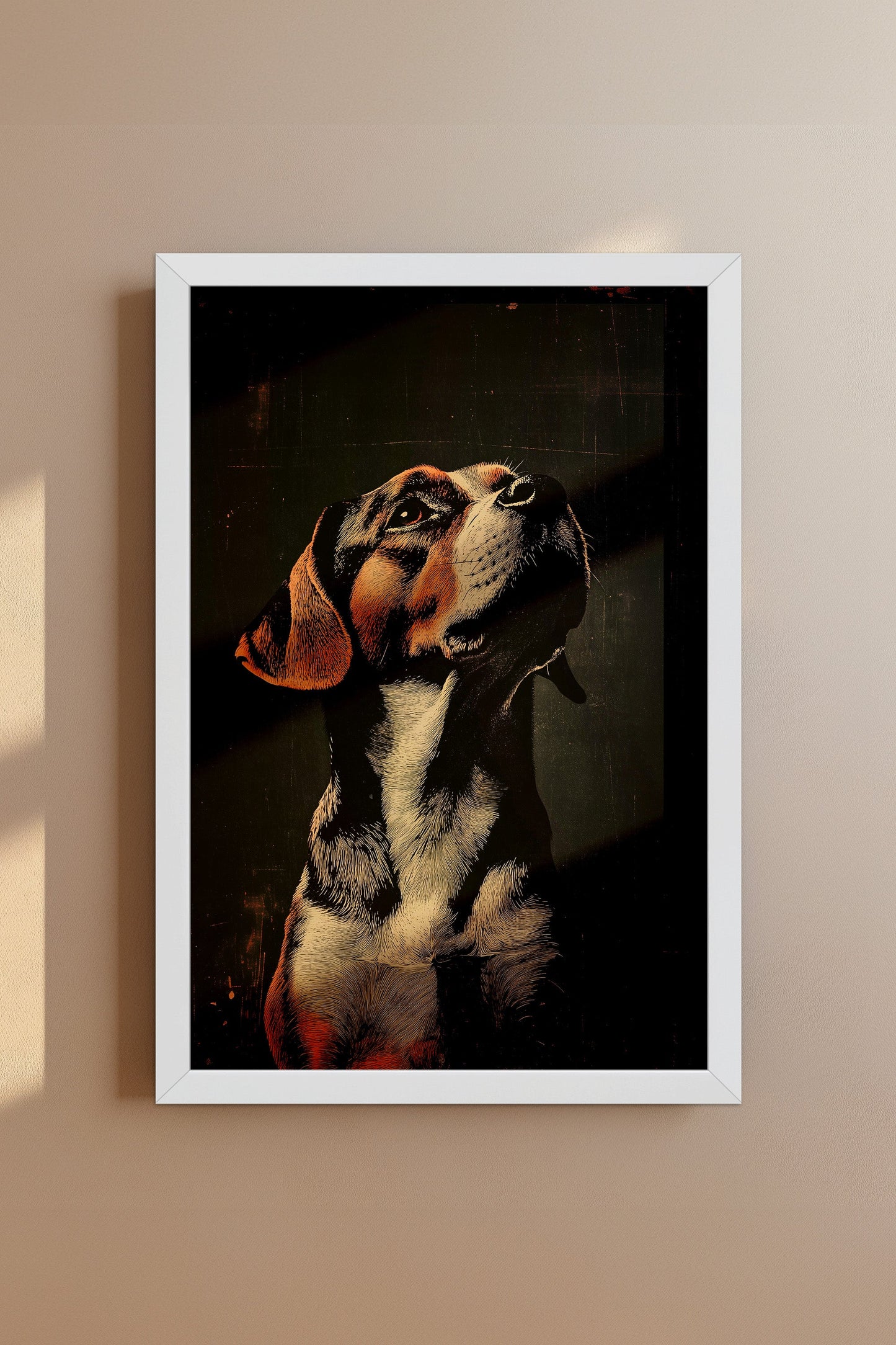 Vintage Dog Wall Art Print - 1920's Italian Poster Style