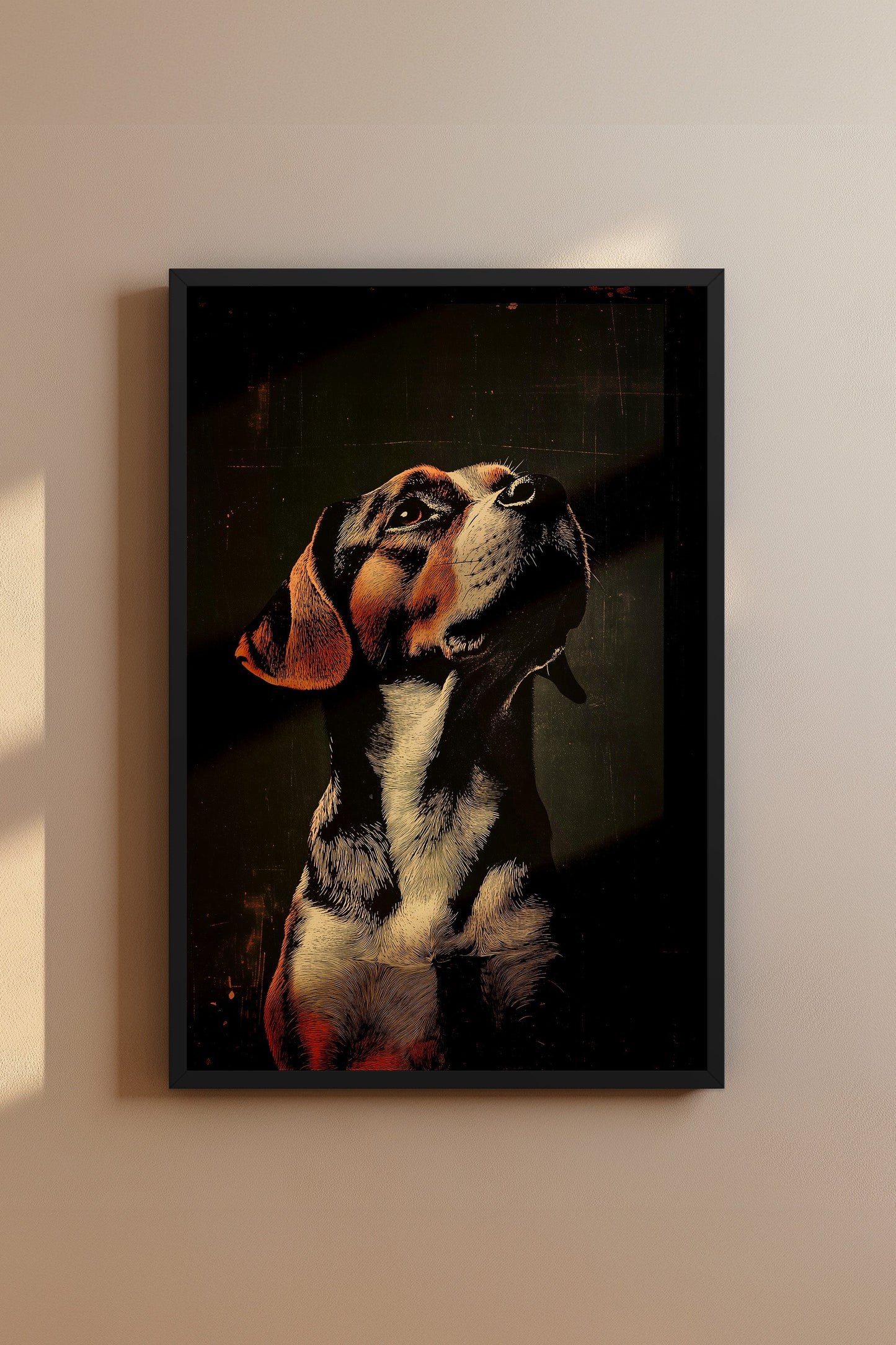 Vintage Dog Wall Art Print - 1920's Italian Poster Style