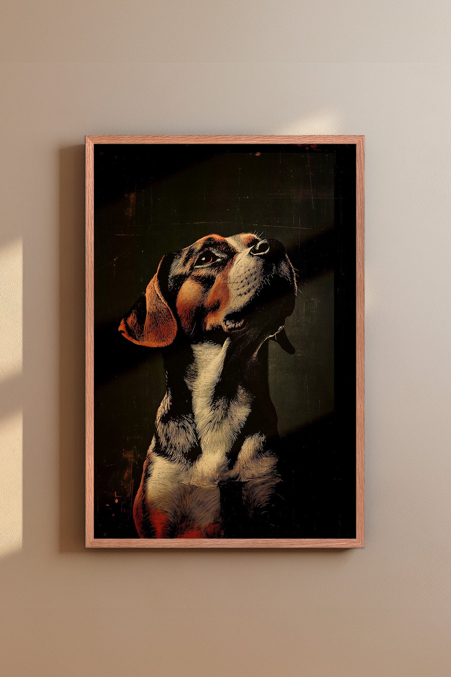 Vintage Dog Wall Art Print - 1920's Italian Poster Style