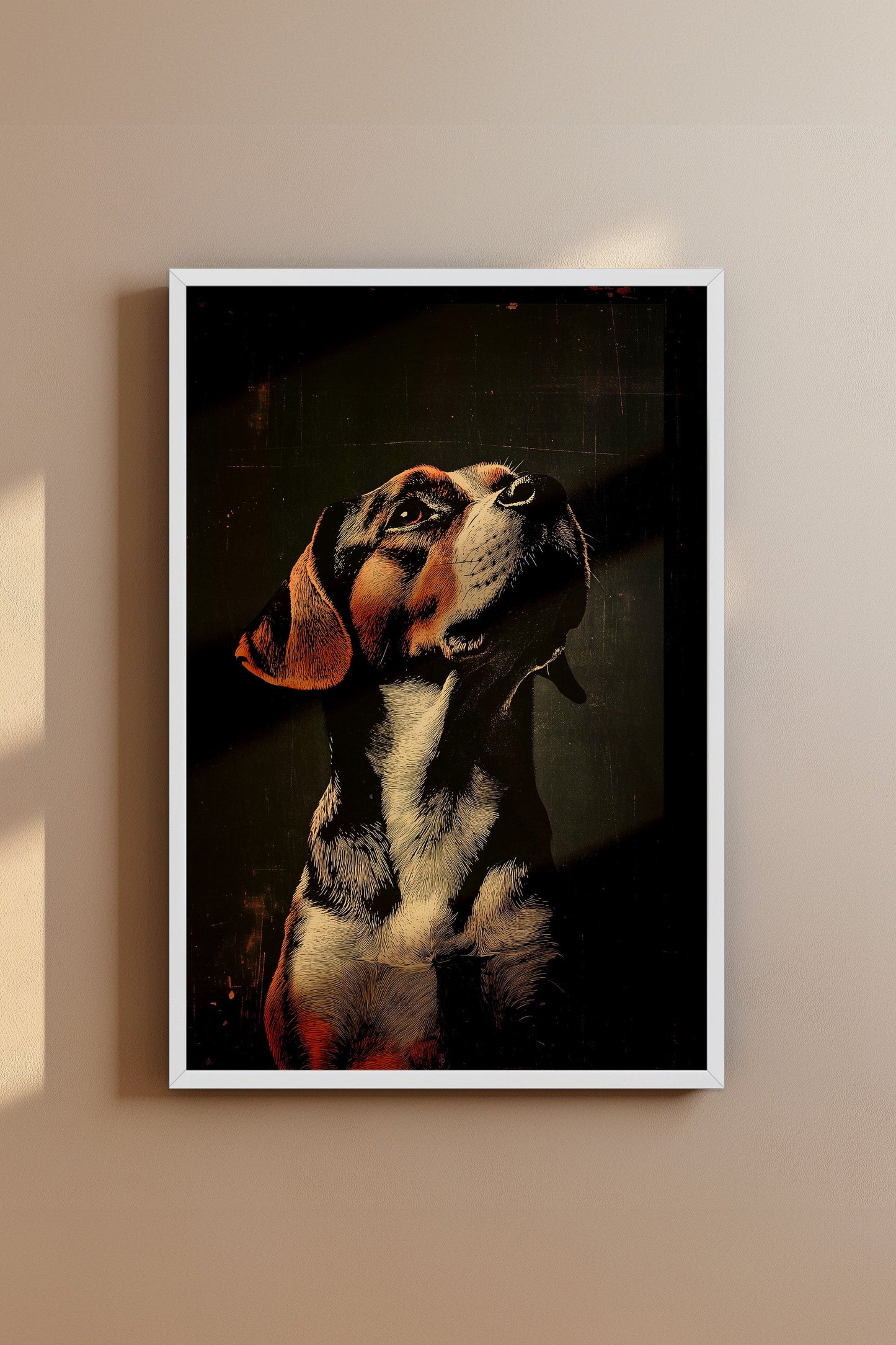 Vintage Dog Wall Art Print - 1920's Italian Poster Style