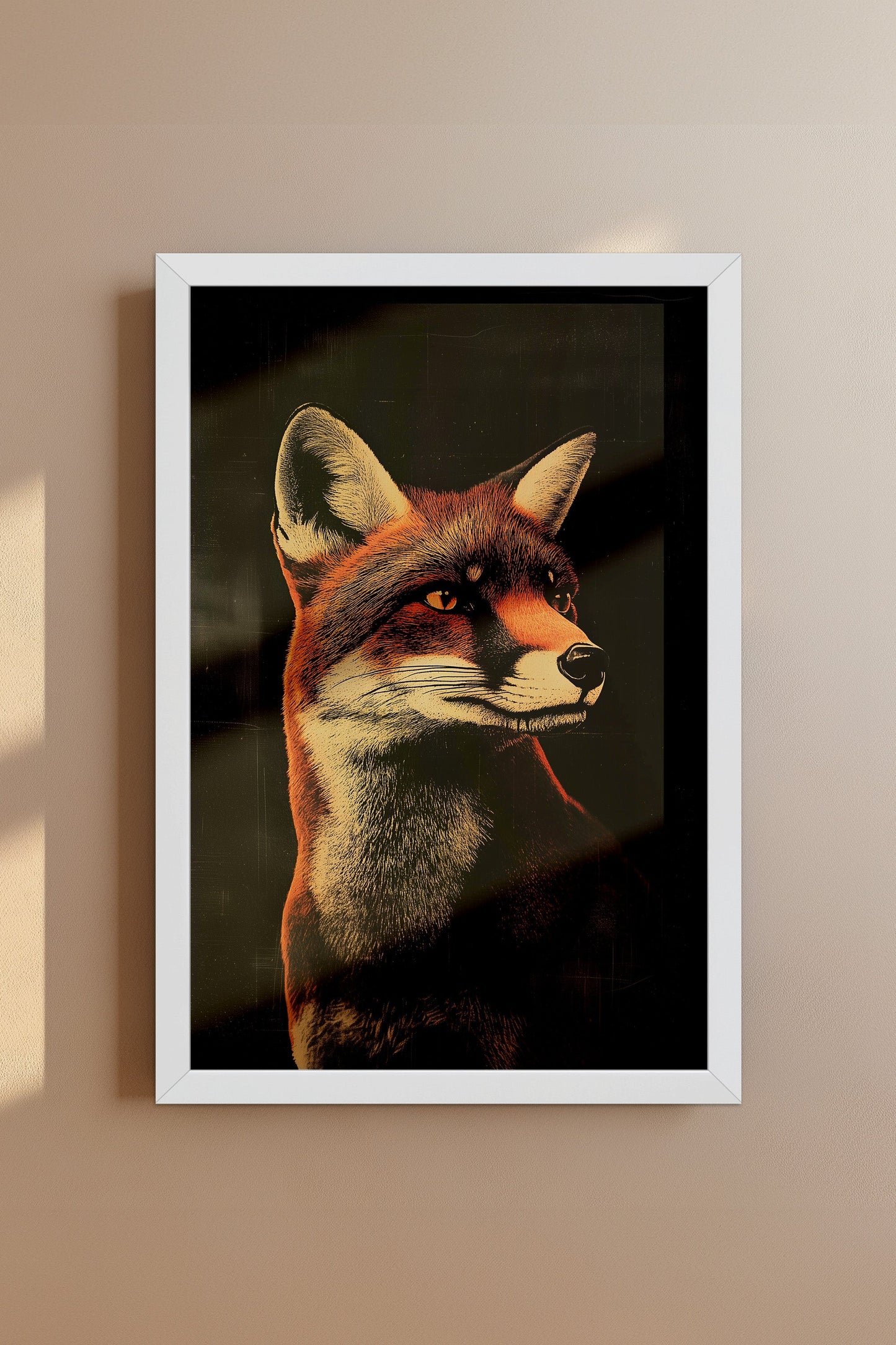 Vintage Fox Wall Art Print - 1920's Italian Poster Style