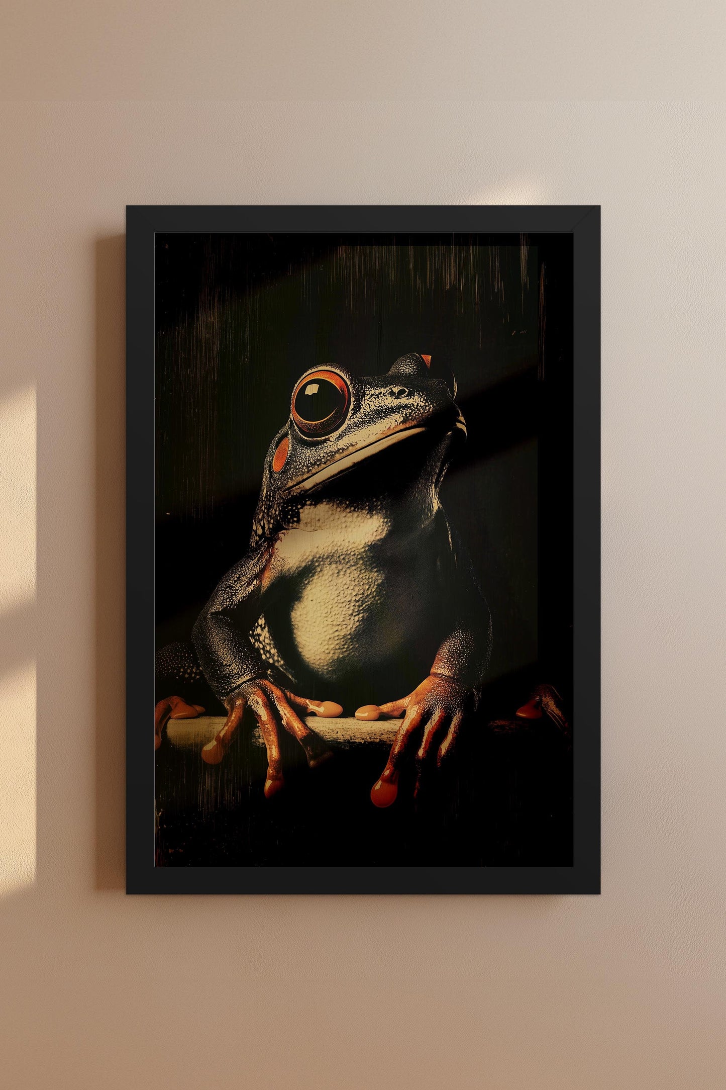 Vintage Frog Wall Art Print - 1920's Italian Poster Style