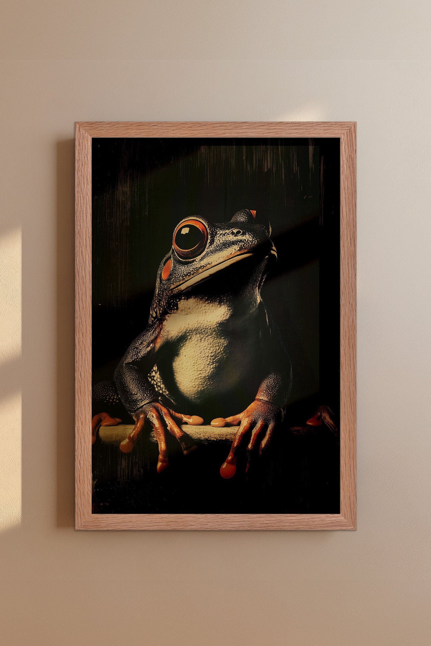 Vintage Frog Wall Art Print - 1920's Italian Poster Style