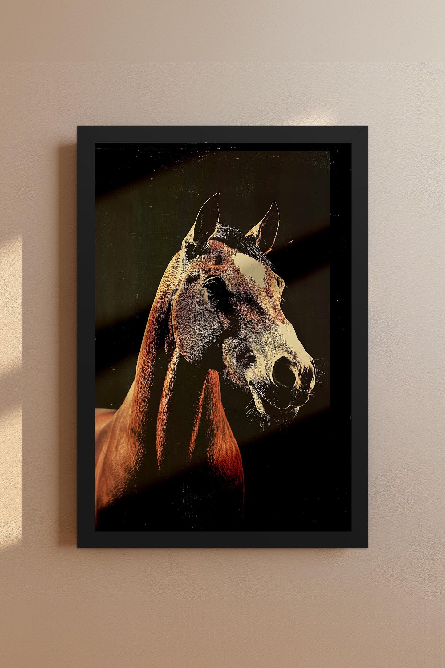 Vintage Horse Wall Art Print - 1920's Italian Poster Style