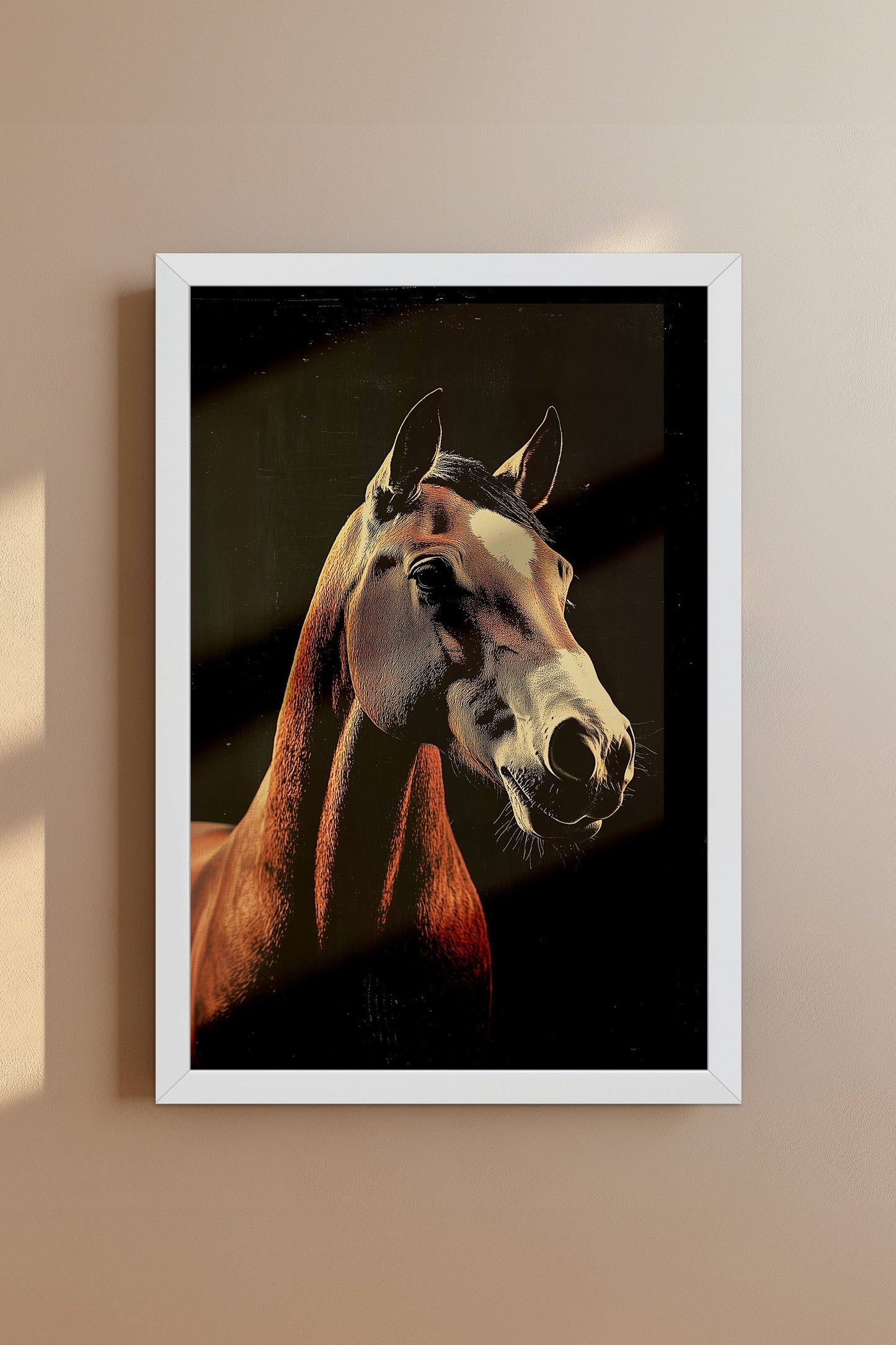 Vintage Horse Wall Art Print - 1920's Italian Poster Style