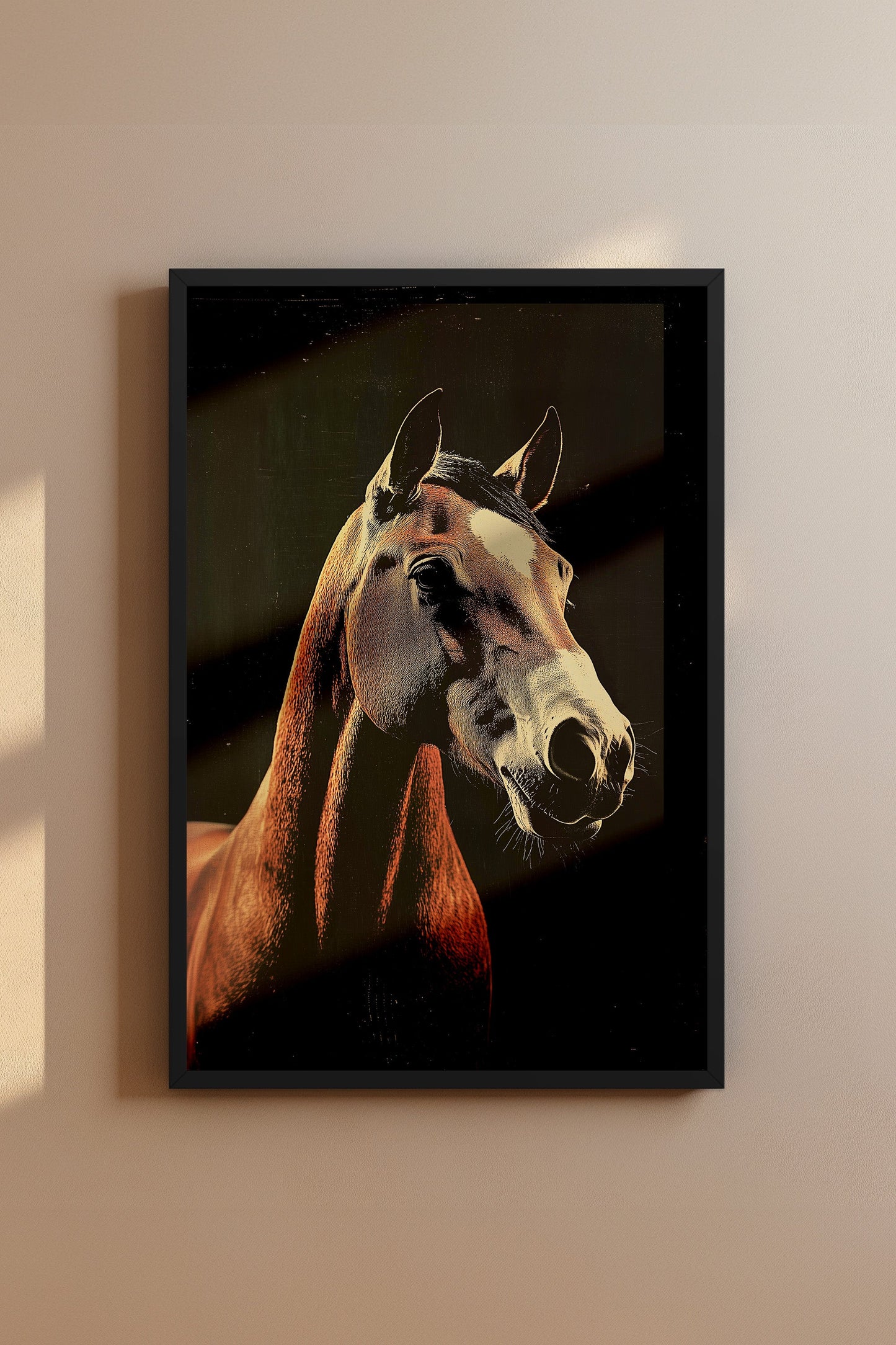 Vintage Horse Wall Art Print - 1920's Italian Poster Style