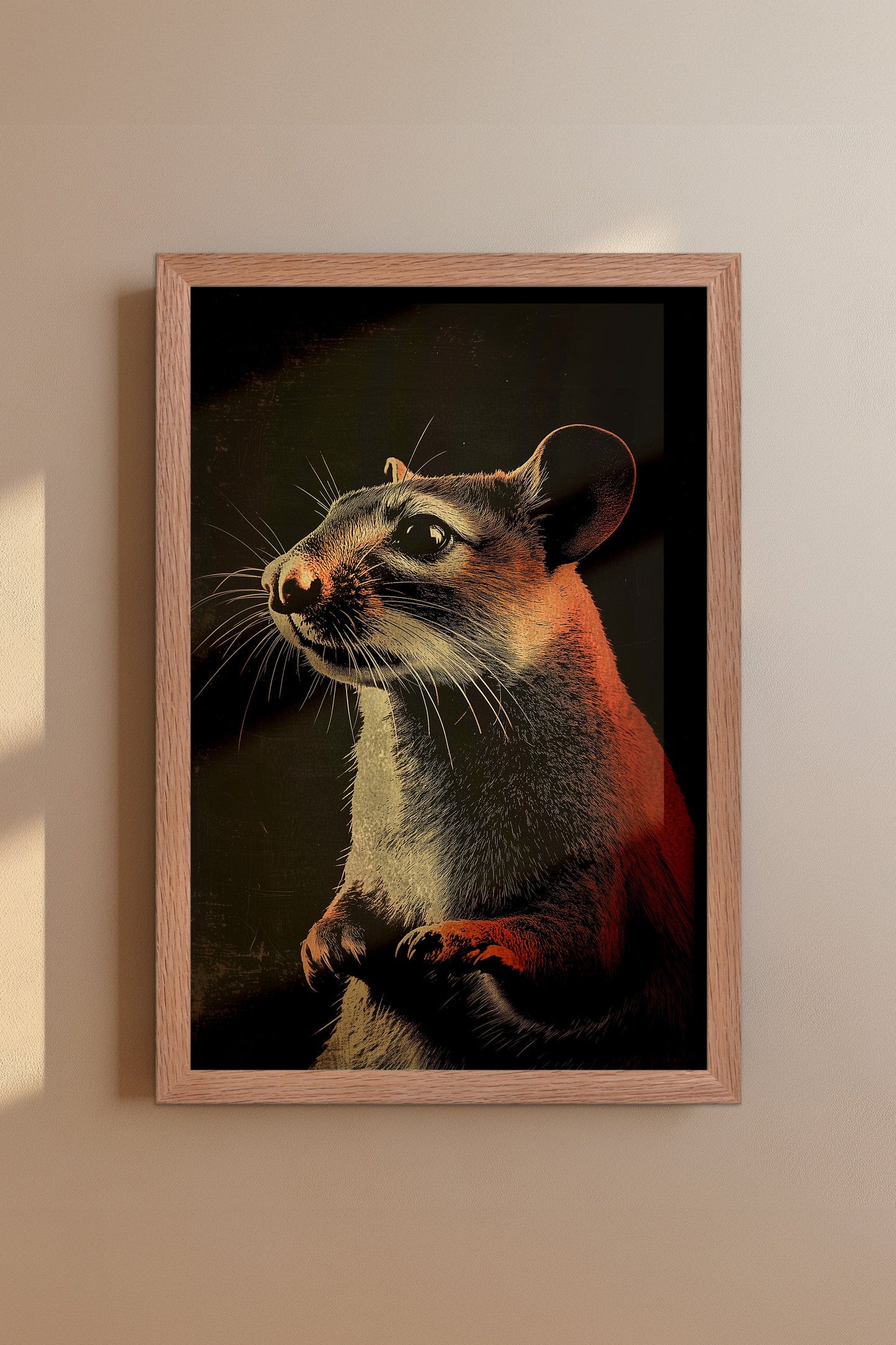 Vintage Mouse Wall Art Print - 1920's Italian Poster Style