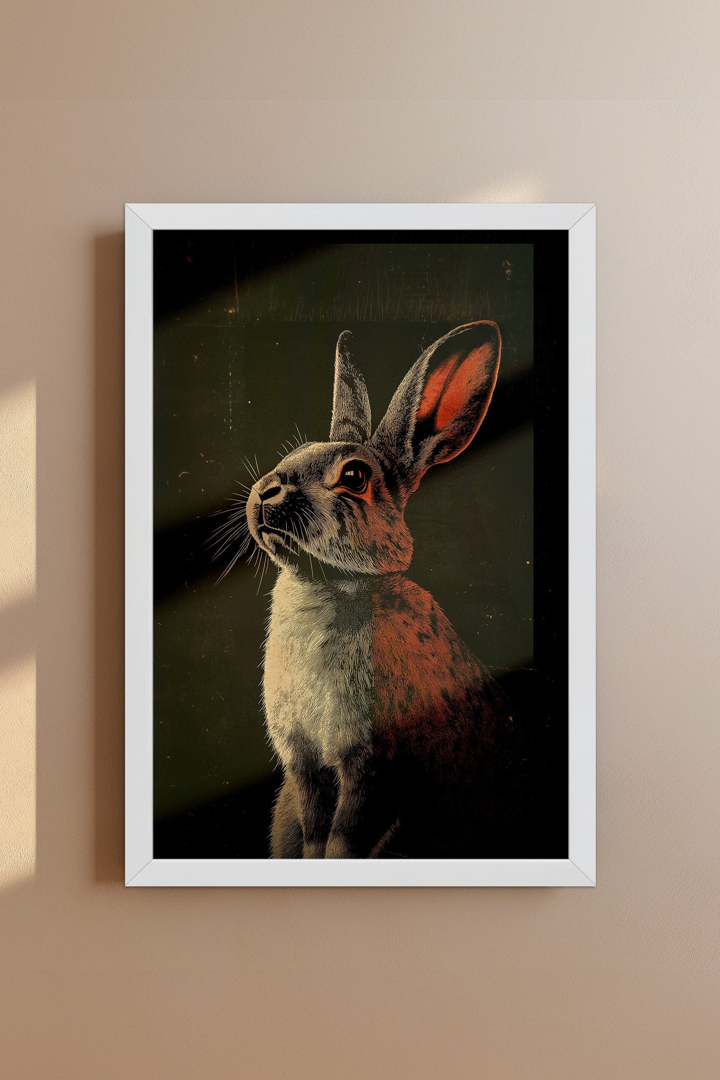 Vintage Rabit Wall Art Print - 1920's Italian Poster Style