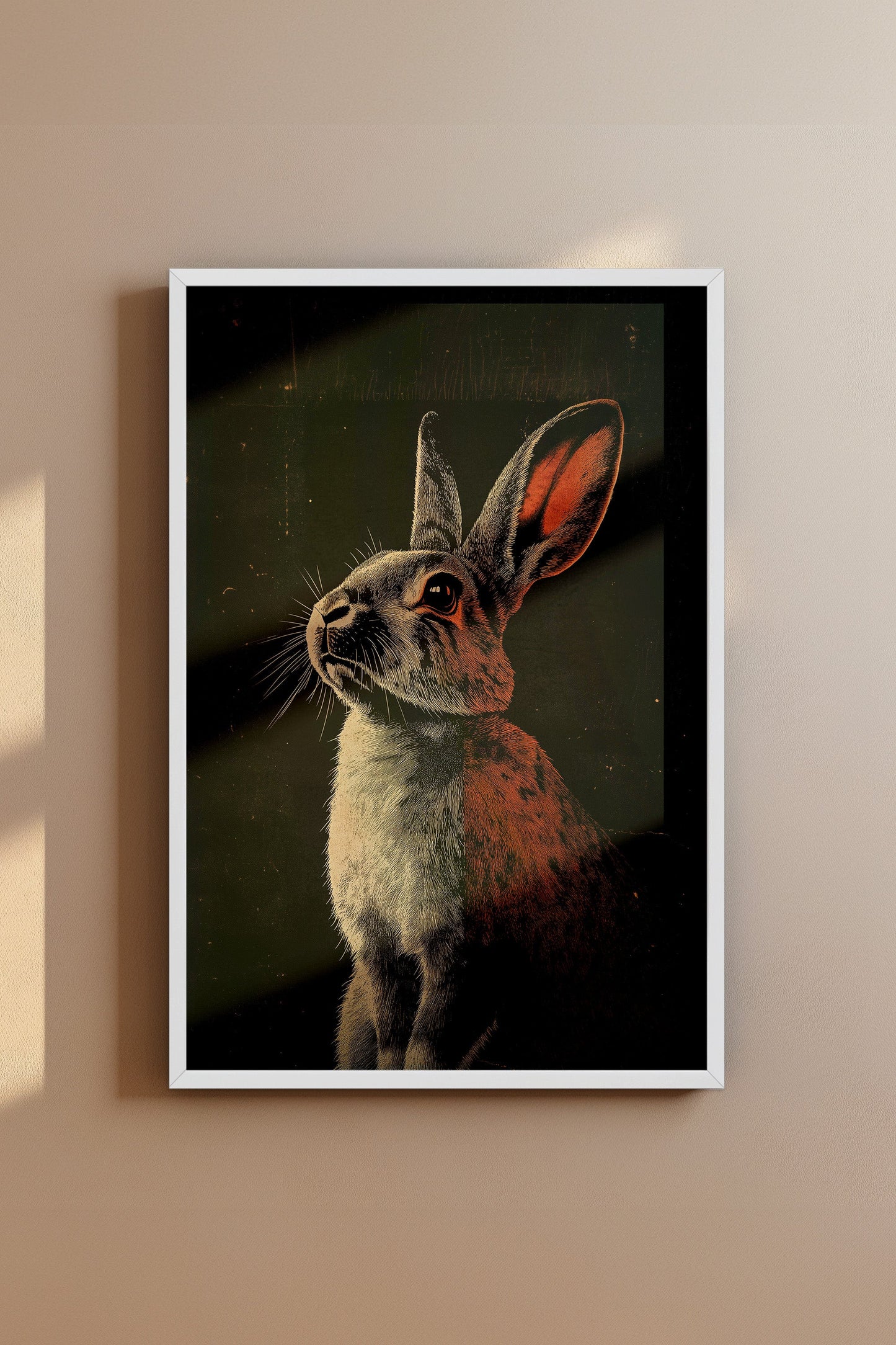 Vintage Rabit Wall Art Print - 1920's Italian Poster Style