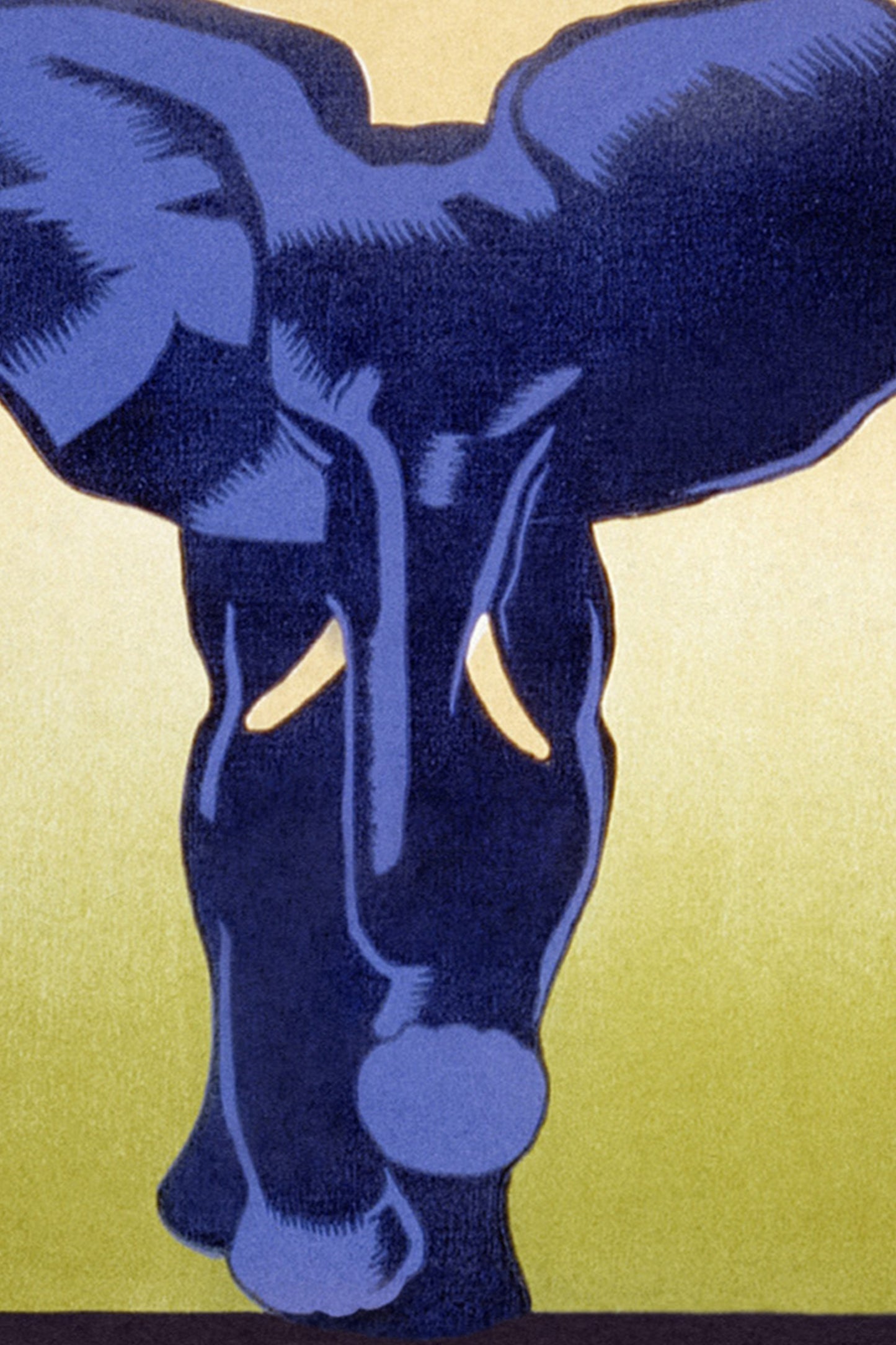 1930's WPA Era Visit The Zoo Vintage Elephant Poster