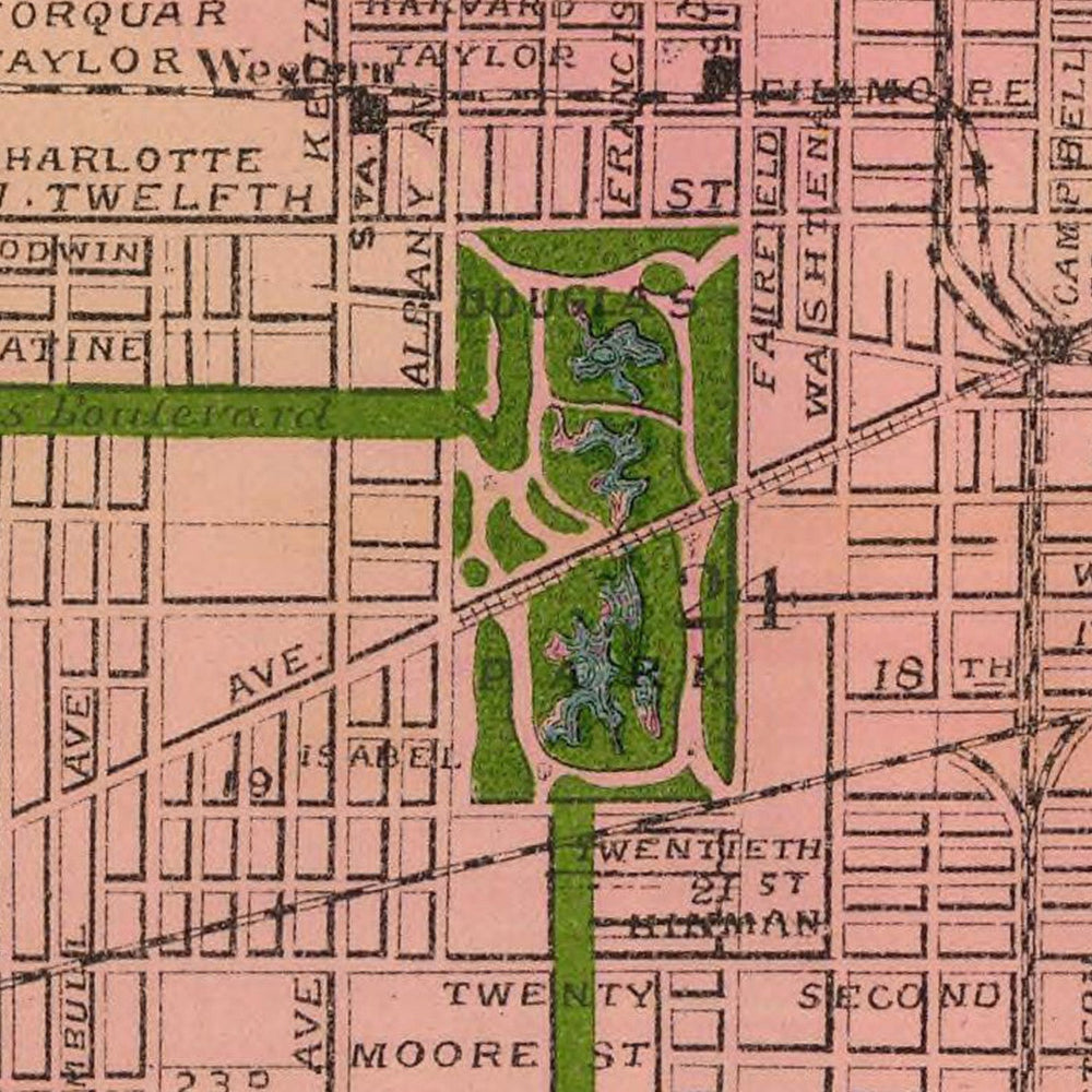 Chicago Map Print I