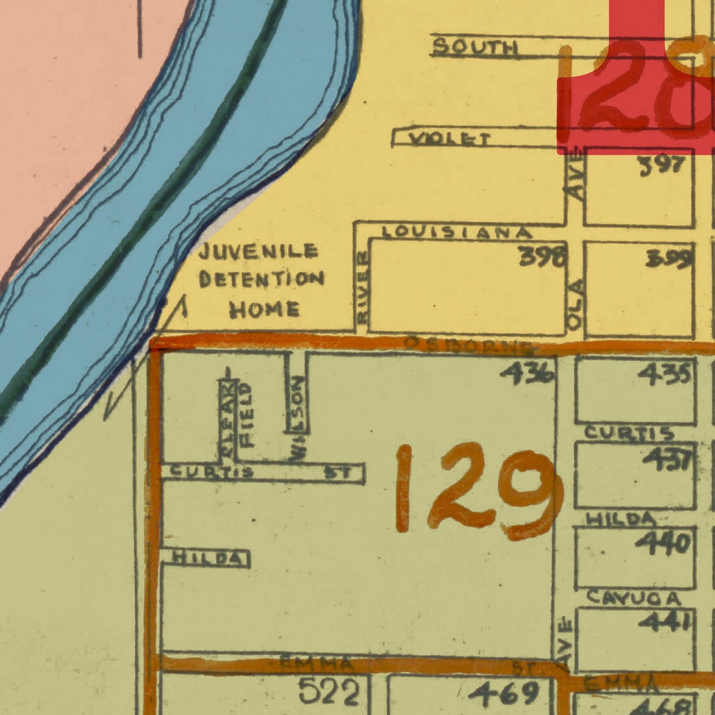 Tampa Map Print I