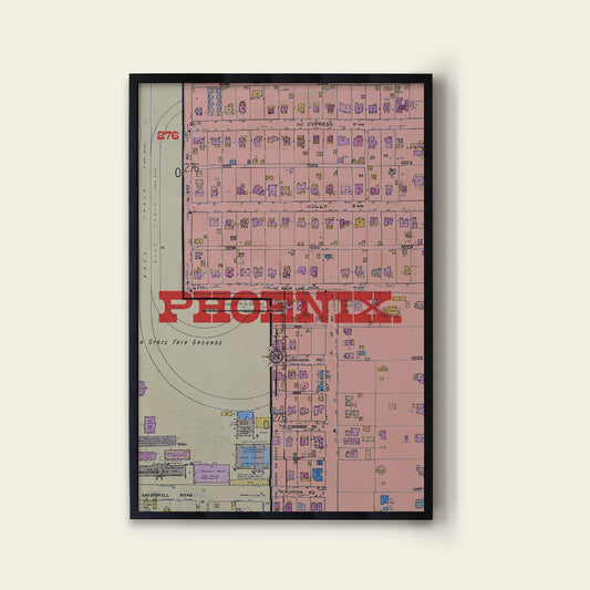 Phoenix Map Print