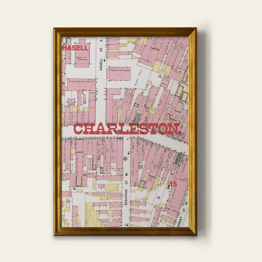 Charleston Map Print