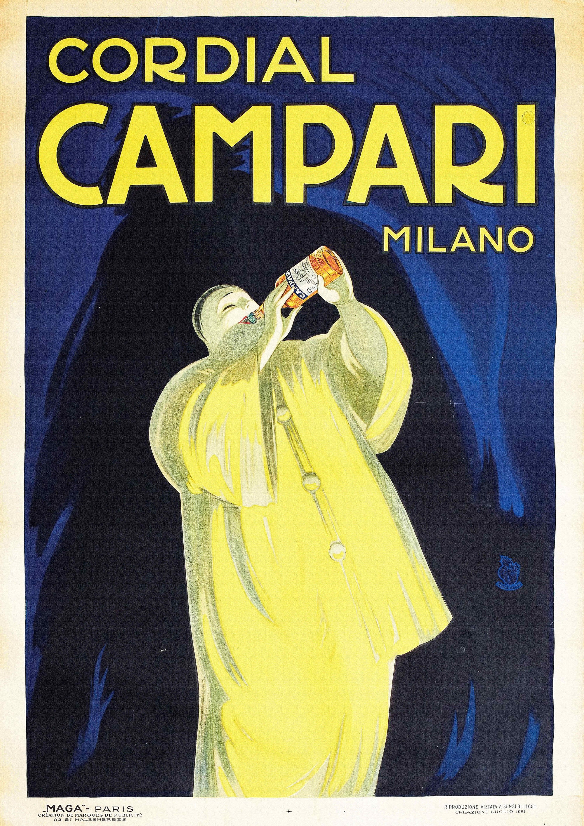 Orange Leaps to Life: Cappiello's Art Deco Campari Milano and the Roaring Twenties