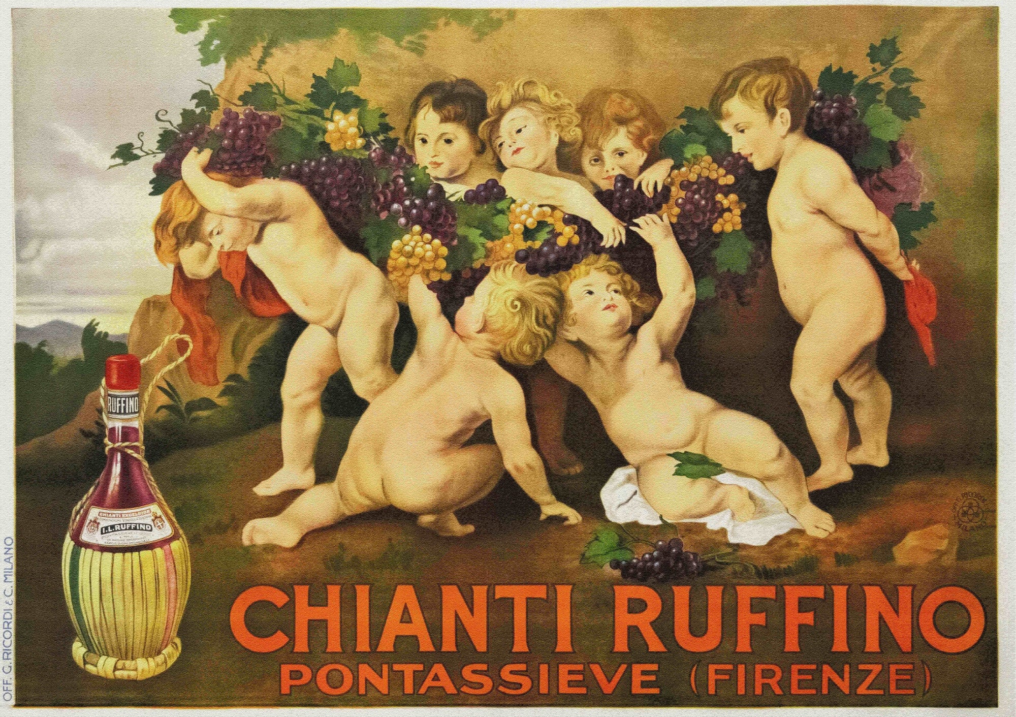 Chianti's Chromatic Kiss: Decoding a 1920s Art Deco Wine Poster