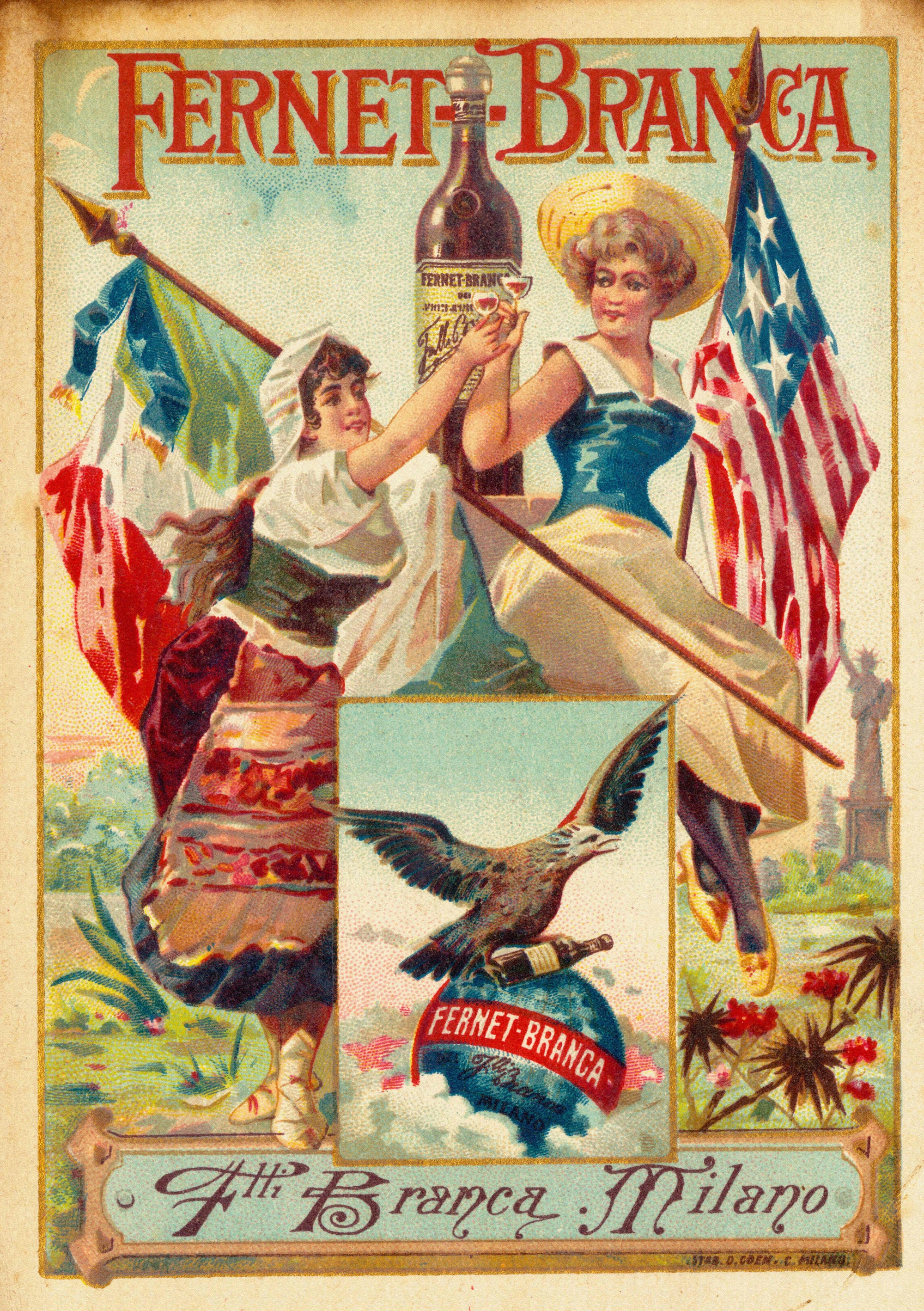 Cappiello's Green Devil: Decoding the Delightful Fernet-Branca Advertisement of the 1910s