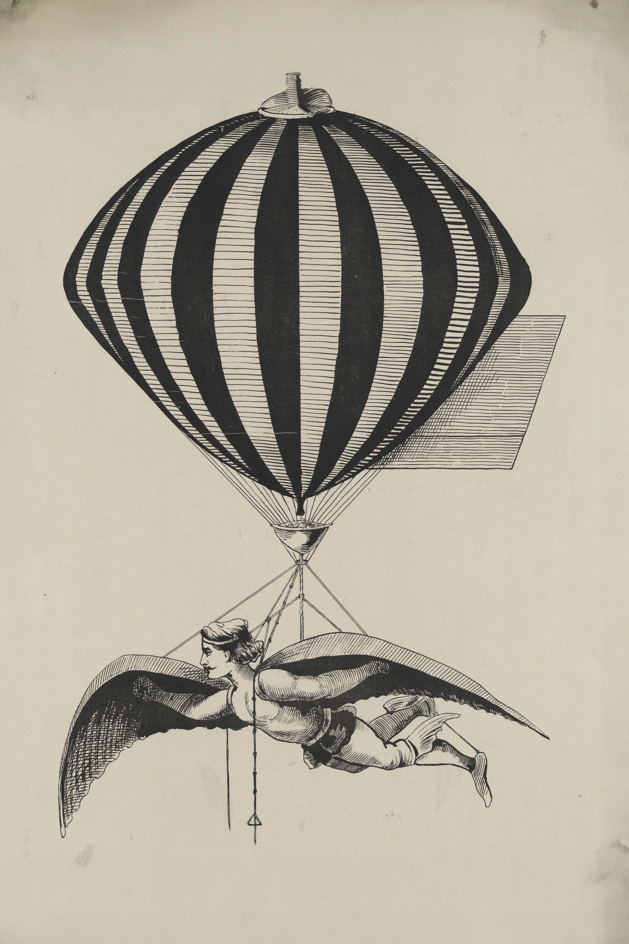 Balloon & Wing: A 19th-Century Vision of Hybrid Flight