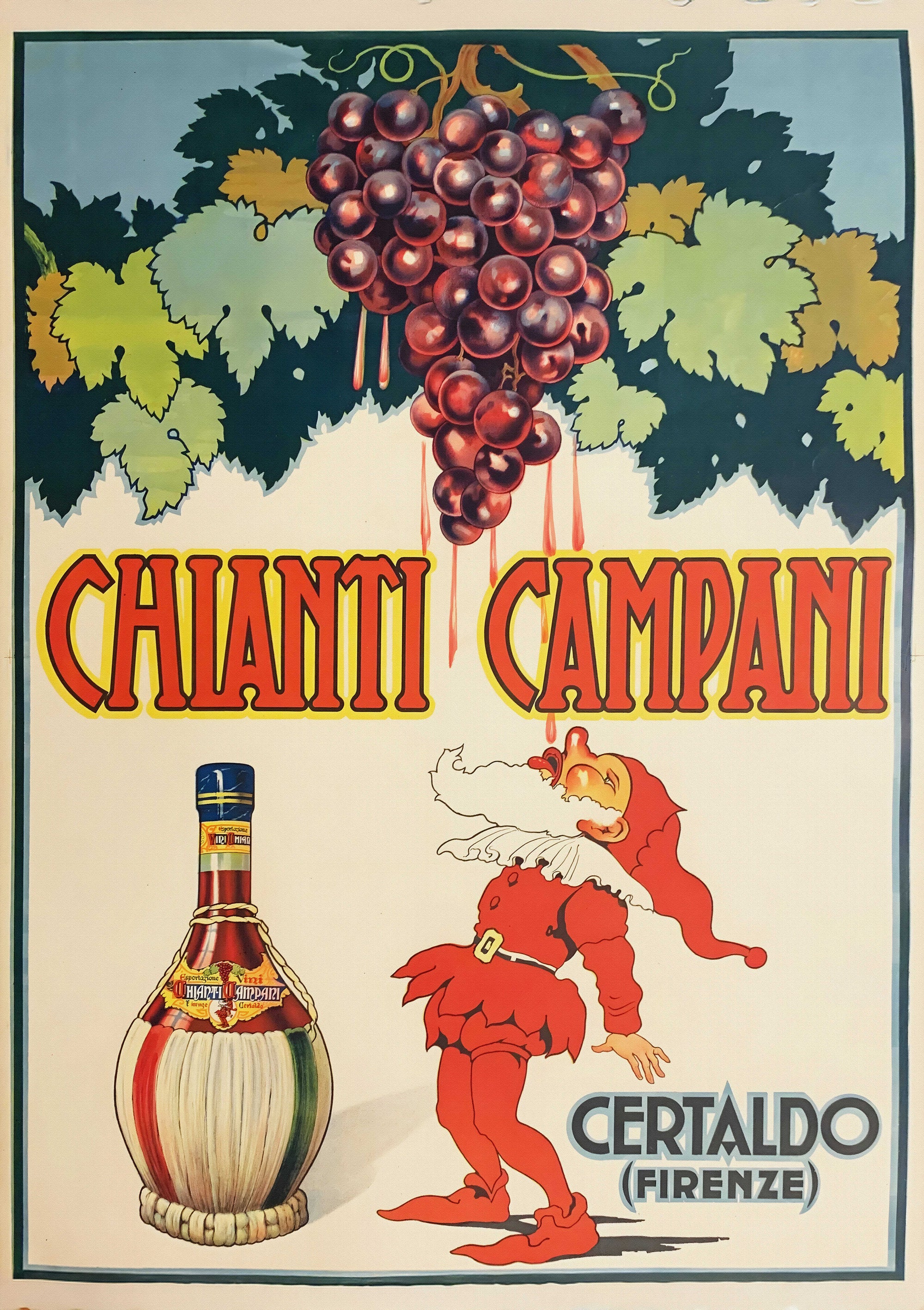 Cappiello's Deco Delight: Chianti Campani and the Spirit of the Twenties