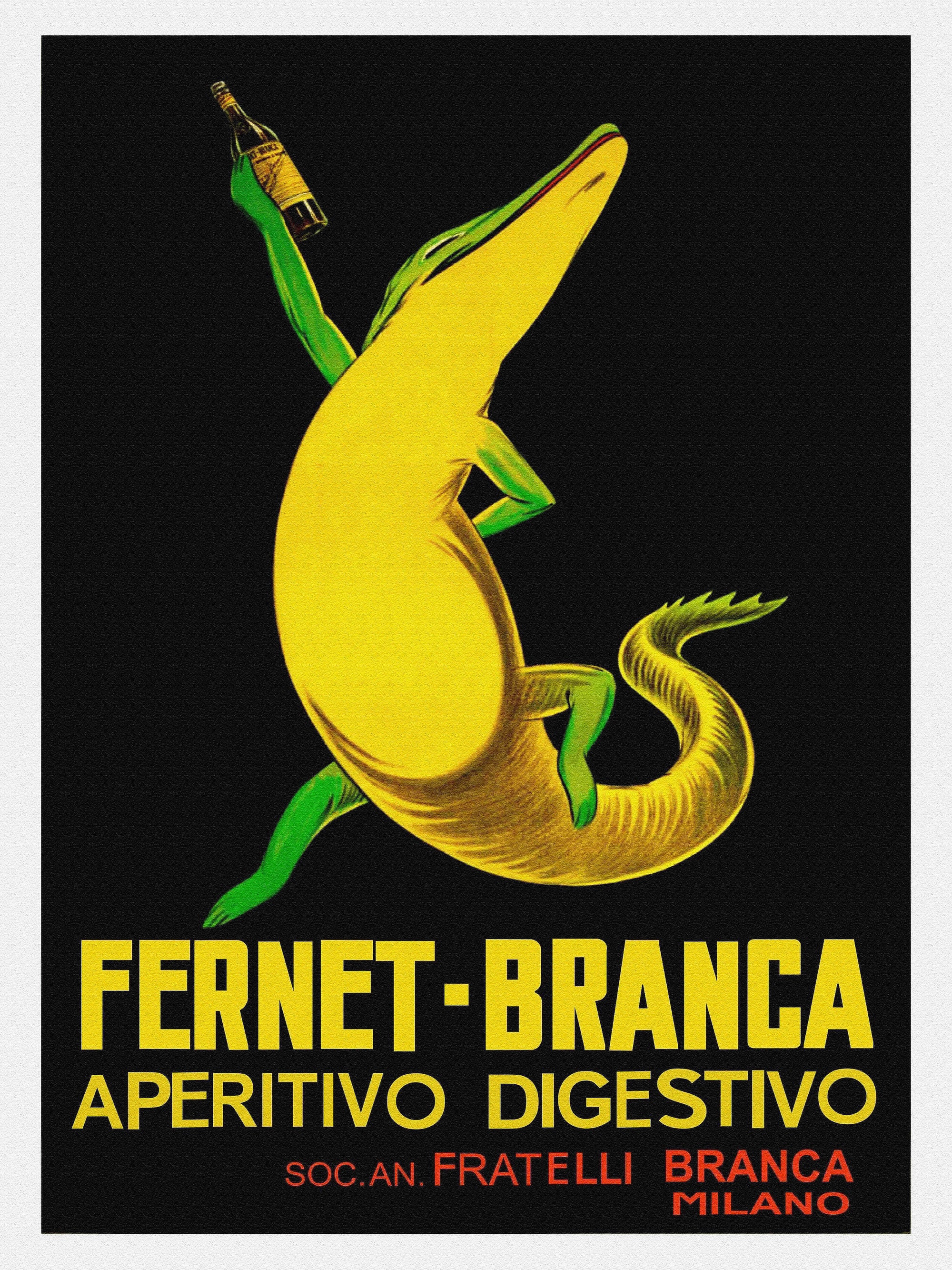 Bittersweet Nostalgia: Fernet-Lizzard and Italy's Golden Age of Aperitivo Posters