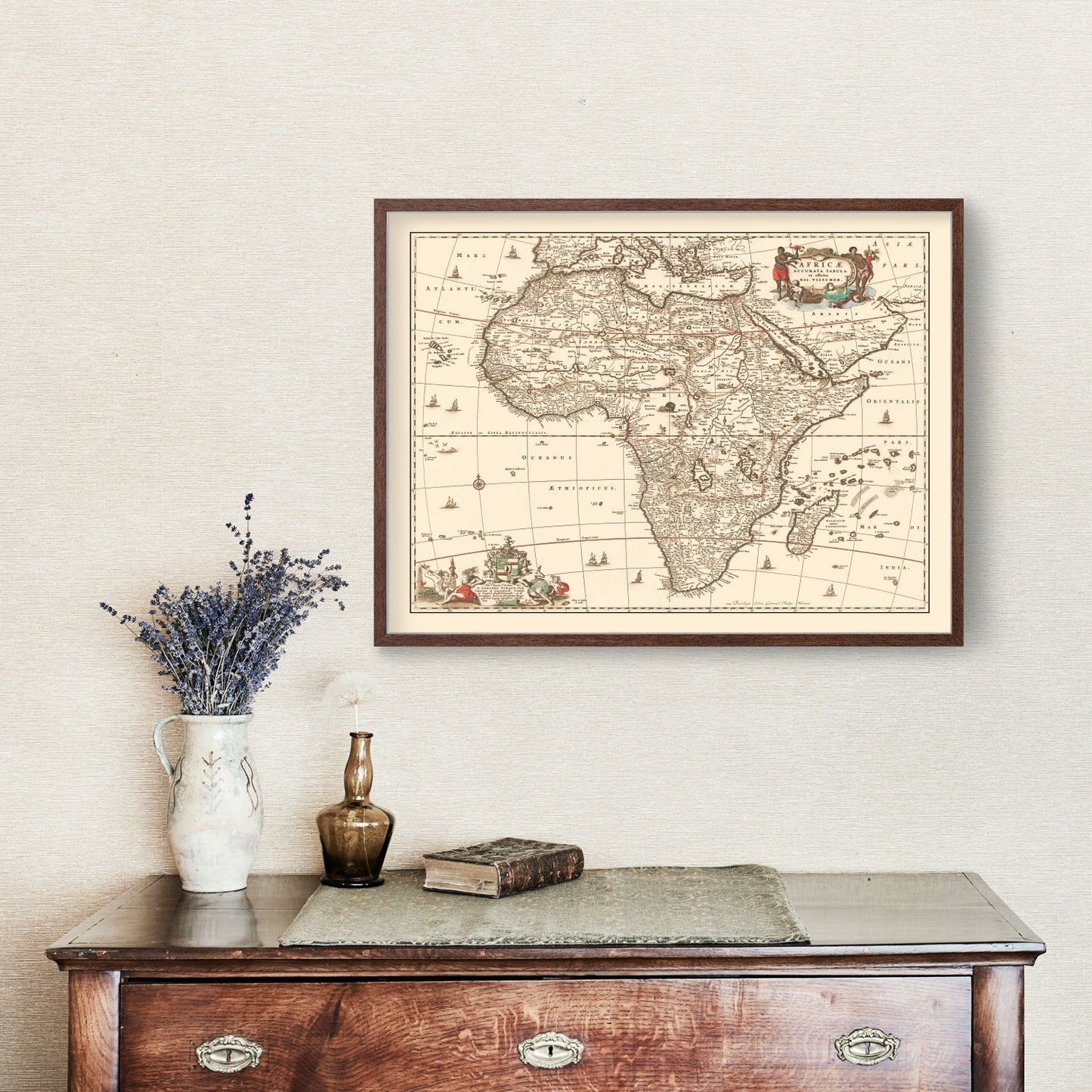 Vintage Africa Map 1658