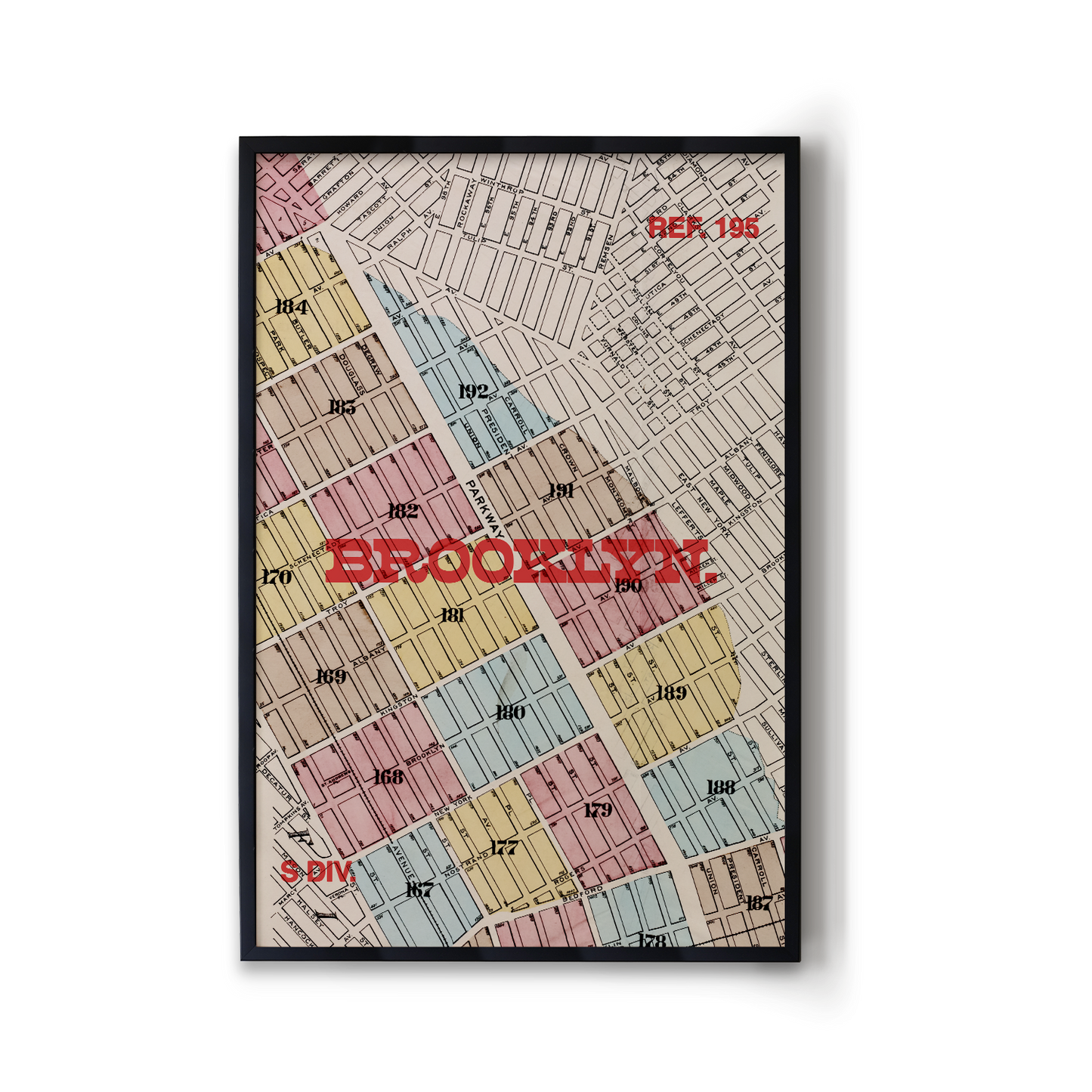 Brooklyn Map Print
