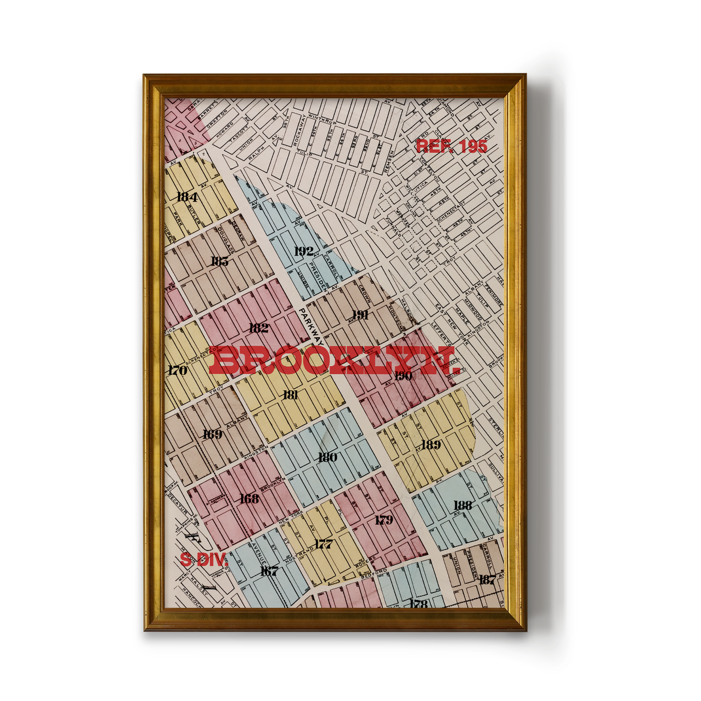 Brooklyn Map Print