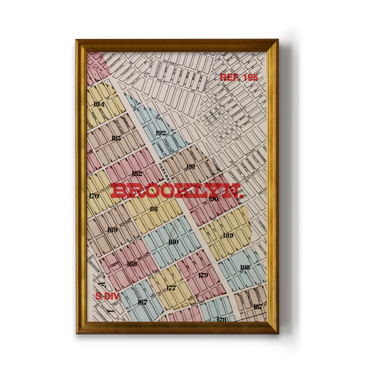 Brooklyn Map Print