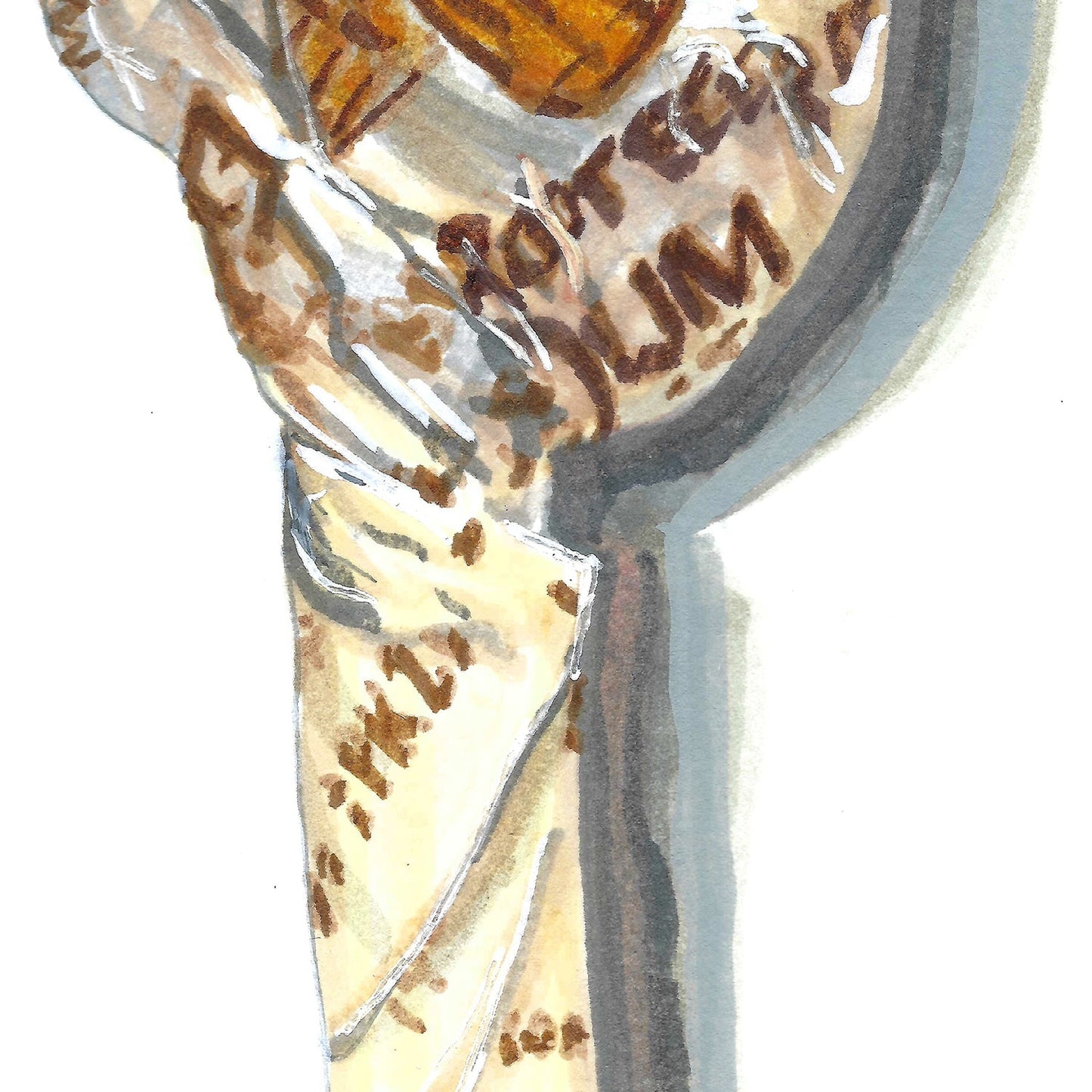 Root Beer Lollipop Print Candy Wall Art