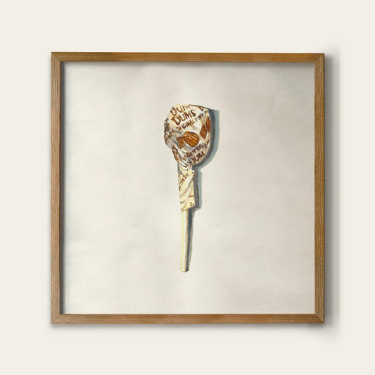 Root Beer Lollipop Print Candy Wall Art