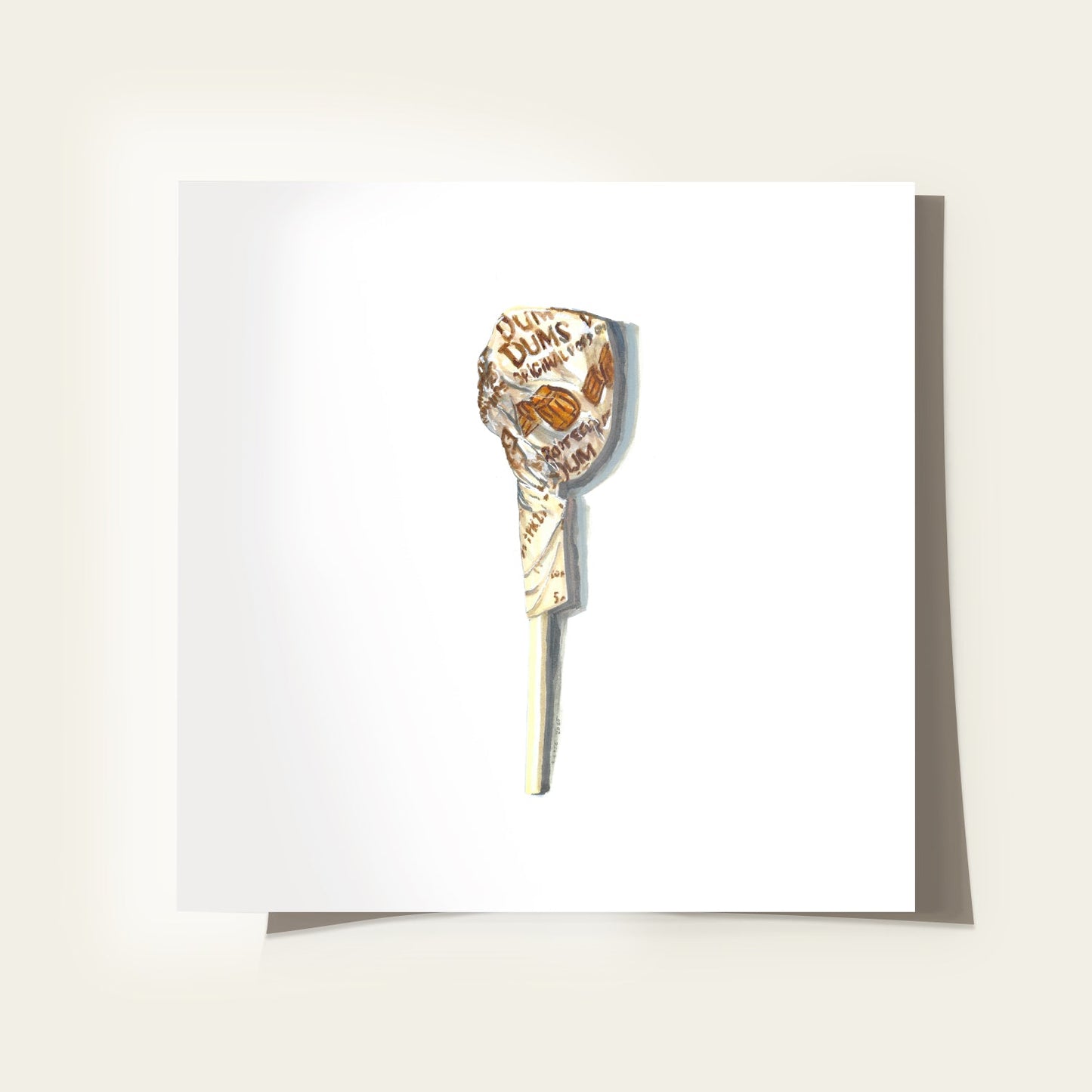Root Beer Lollipop Print Candy Wall Art