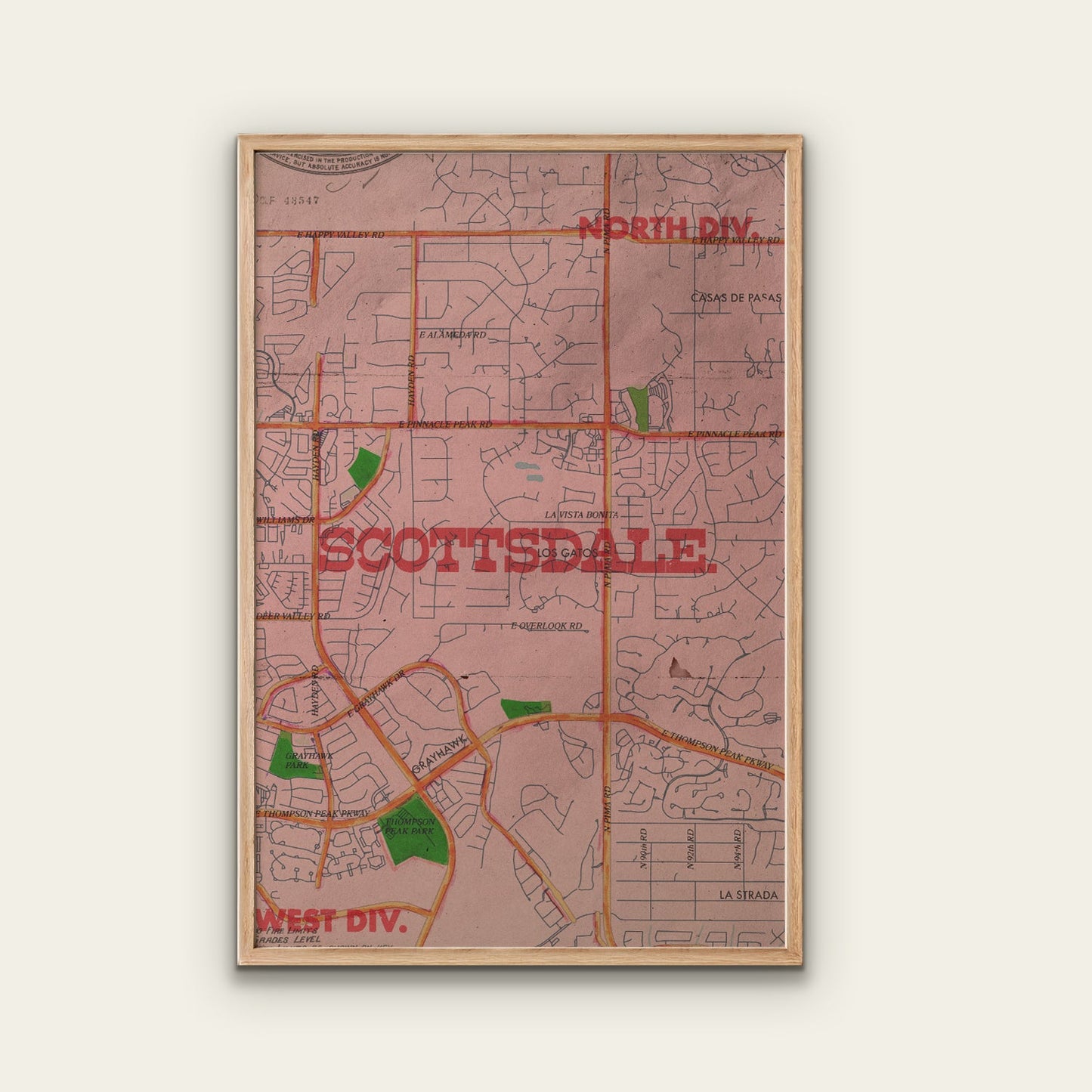Scottsdale Map Print