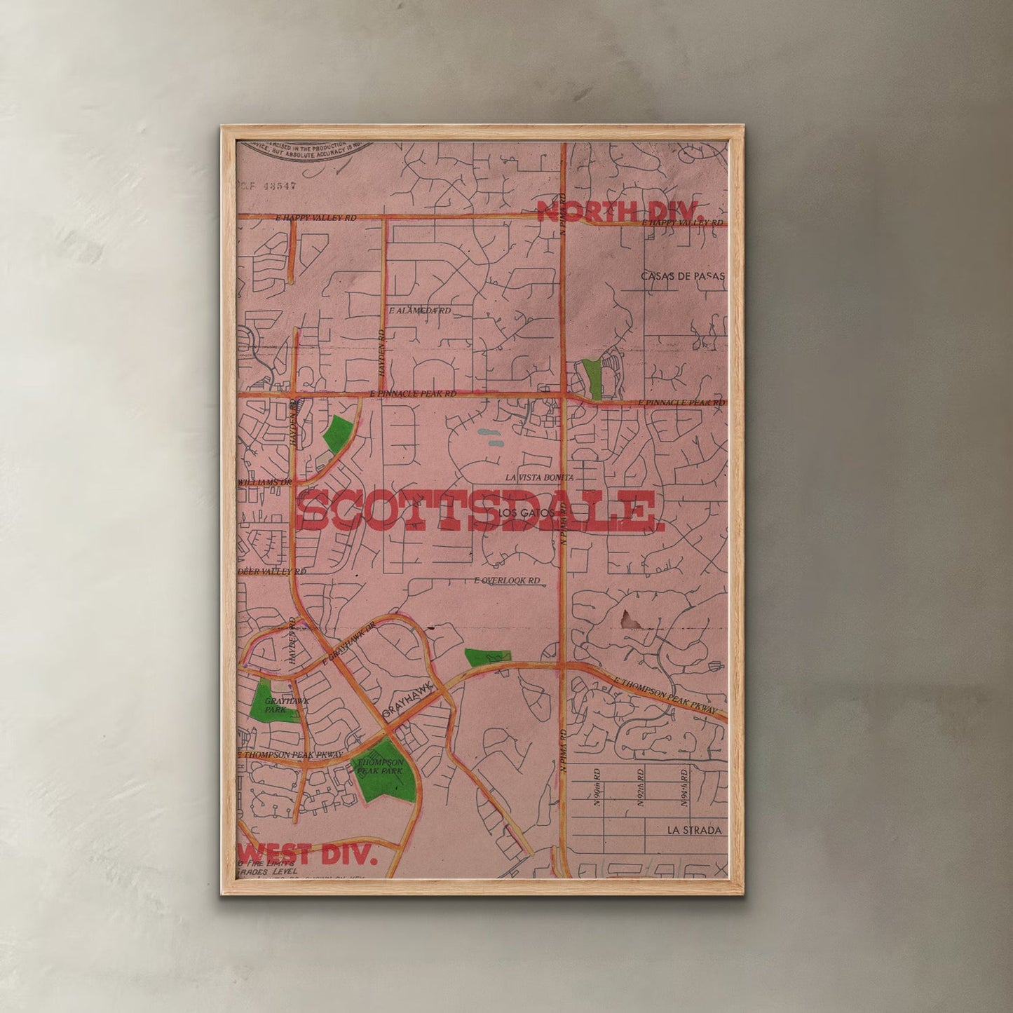 Scottsdale Map Print