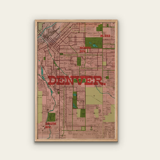 Denver Map Print