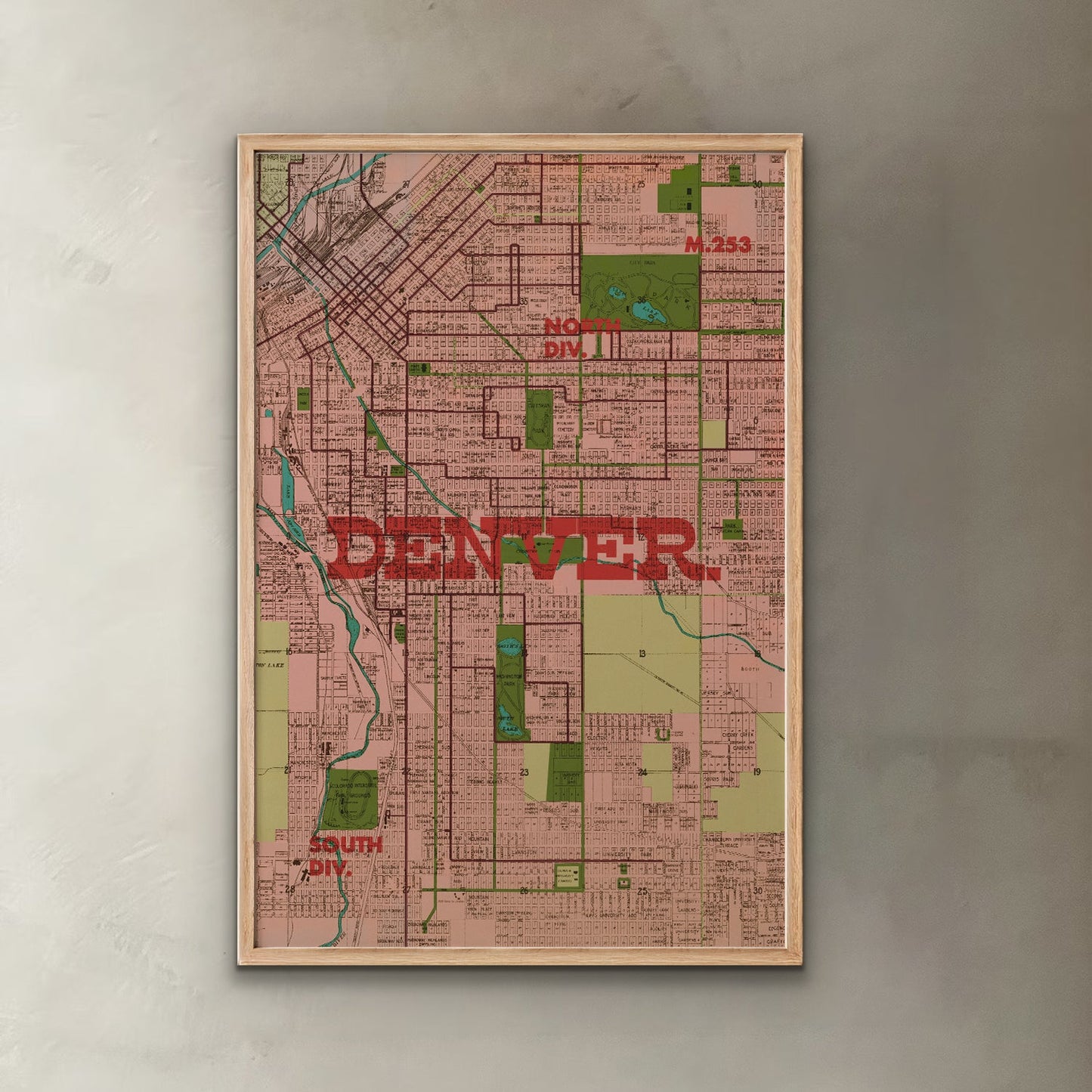 Denver Map Print